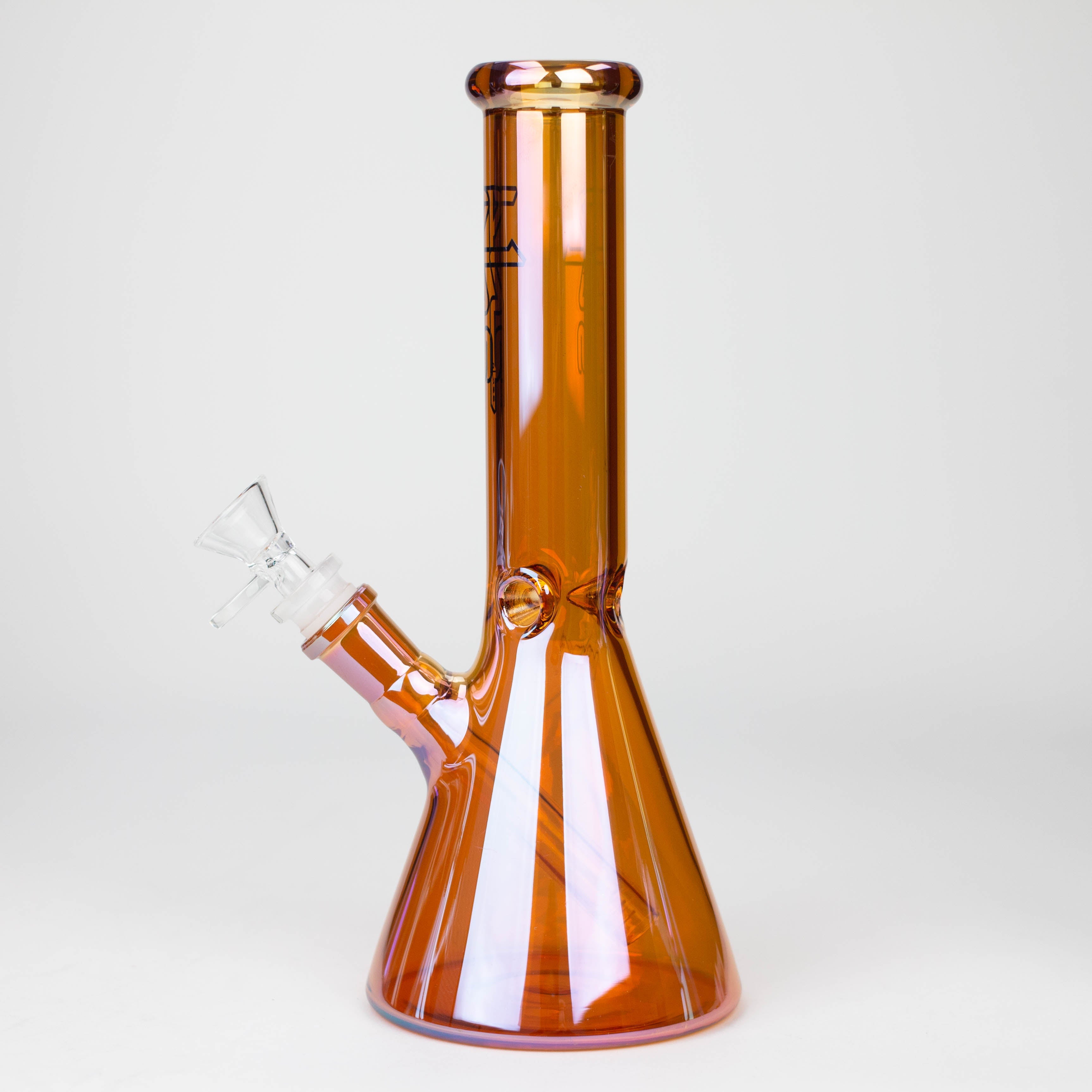 PHS |  10" Solid Color Eletroplate Glass Beaker Bong [PHSCR-10]