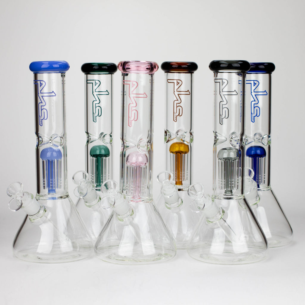 PHS | 12" Glass beaker Bong with tree arm percolator [PHS-PC-12]