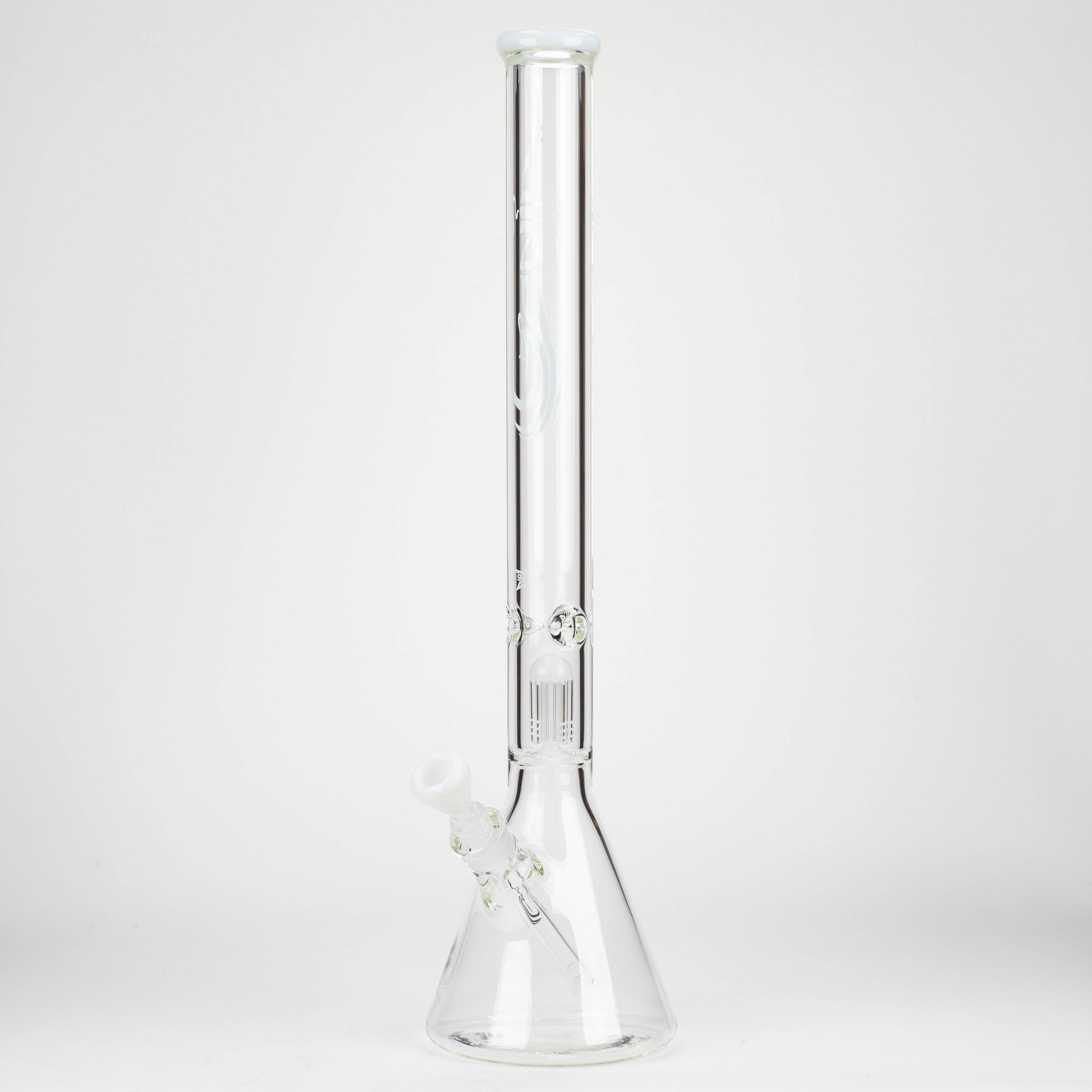 GENIE | 24" 9mm single percolator glass water bong [ GB1905 ]
