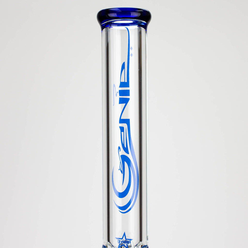 GENIE | 24" Dual 6 arms 9mm glass water beaker bong [GB1906]