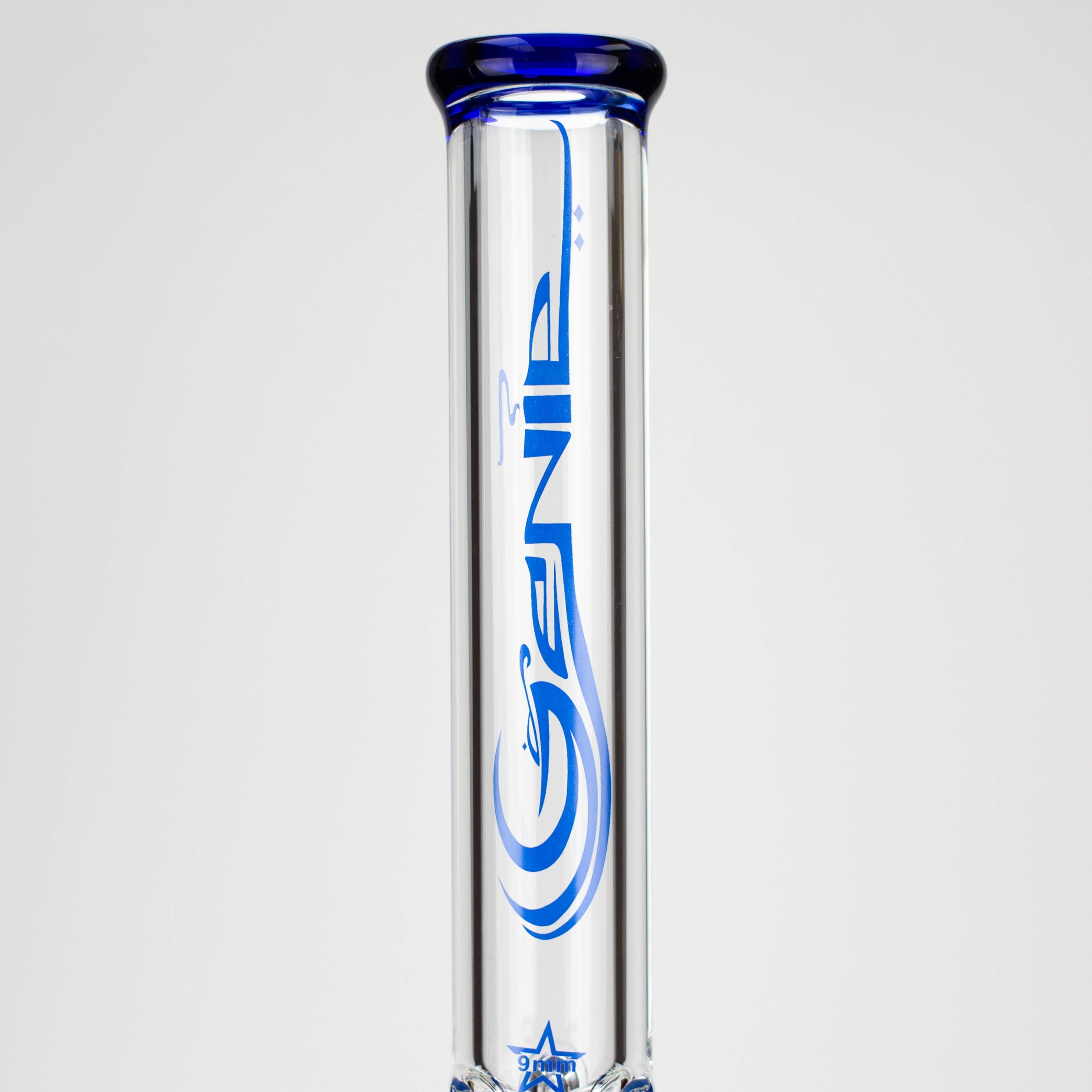 GENIE | 24" Dual 6 arms 9mm glass water beaker bong [GB1906]