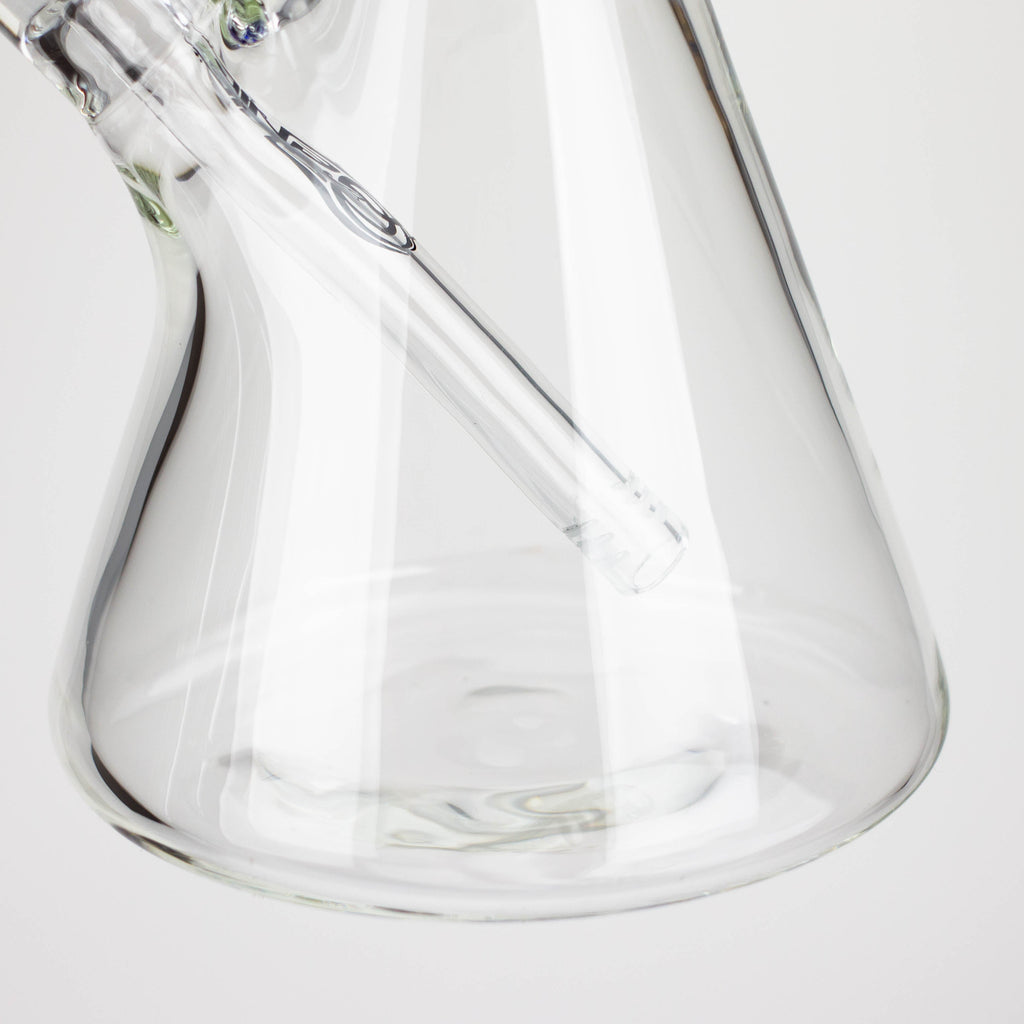 GENIE | 24" Dual 6 arms 9mm glass water beaker bong [GB1906]
