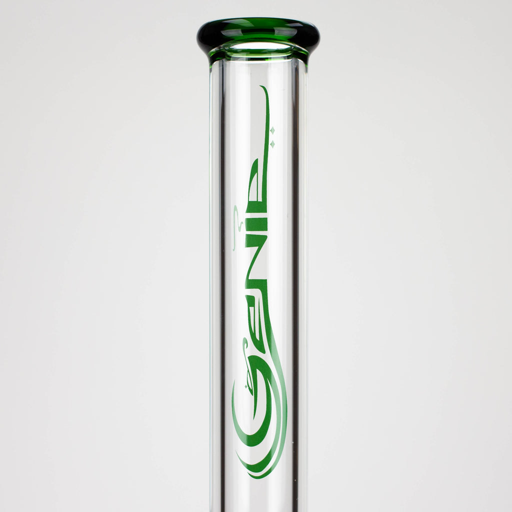 GENIE | 24" 9mm single percolator glass water bong [ GB1905 ]
