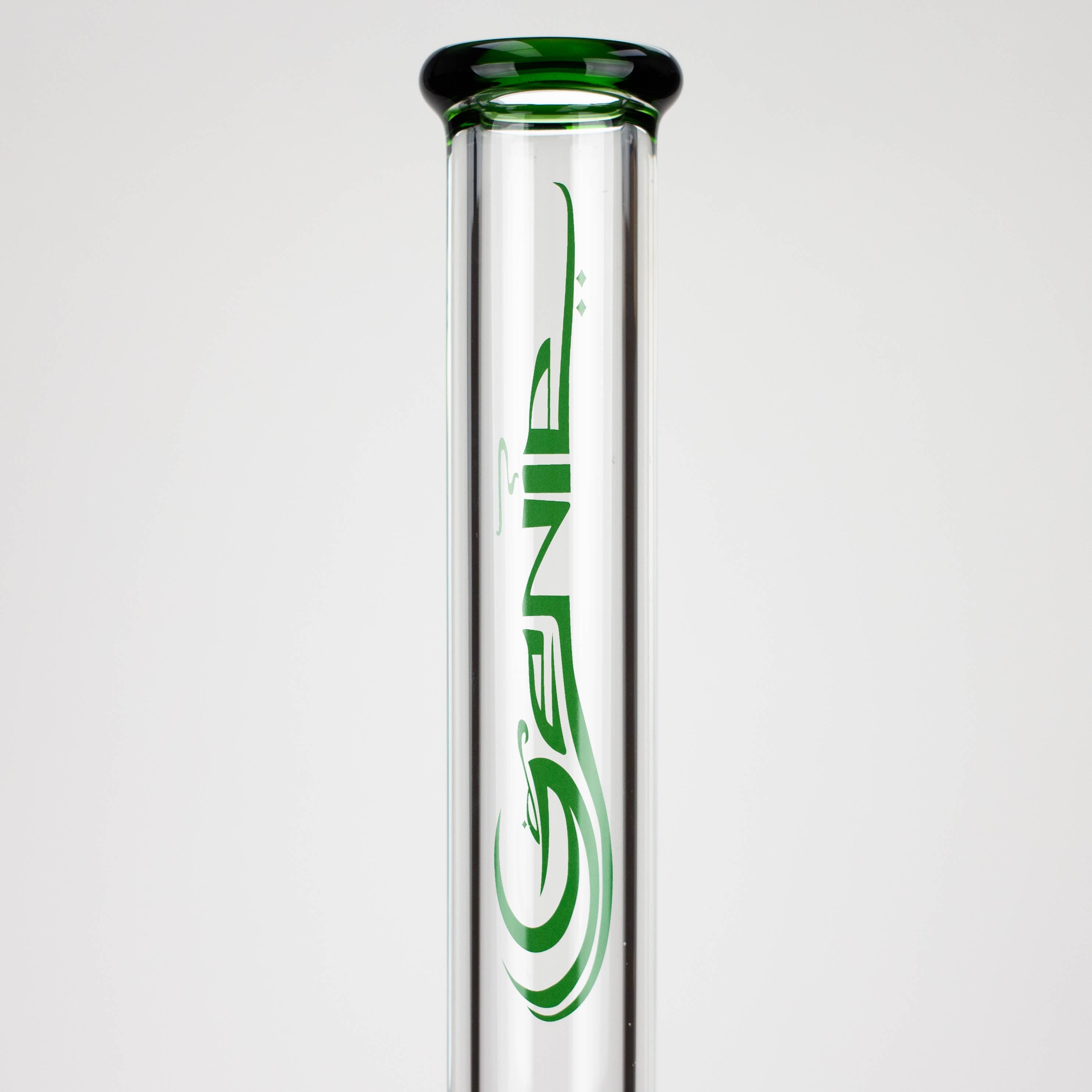 GENIE | 24" 9mm single percolator glass water bong [ GB1905 ]