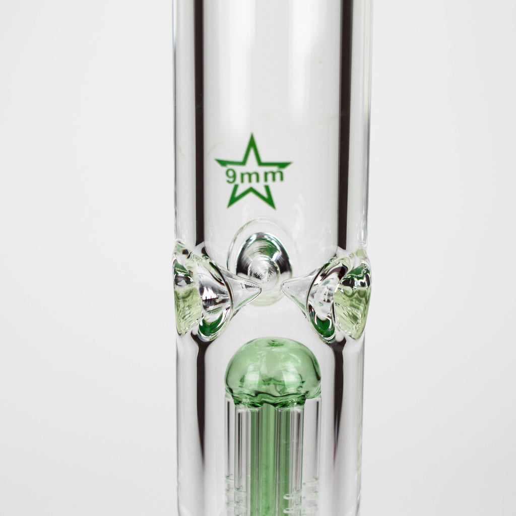 GENIE | 24" 9mm single percolator glass water bong [ GB1905 ]