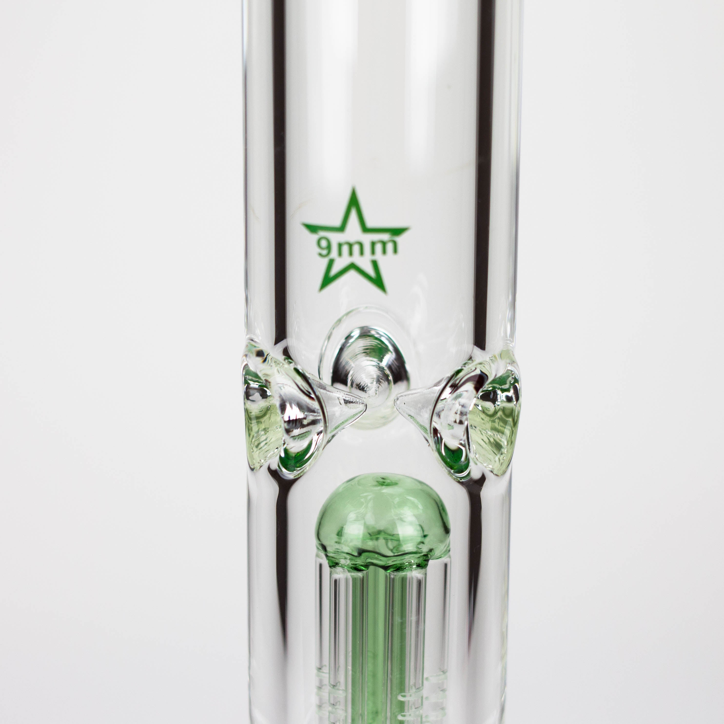 GENIE | 24" 9mm single percolator glass water bong [ GB1905 ]