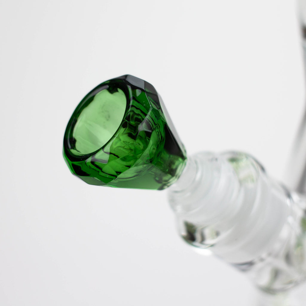 GENIE | 24" 9mm single percolator glass water bong [ GB1905 ]