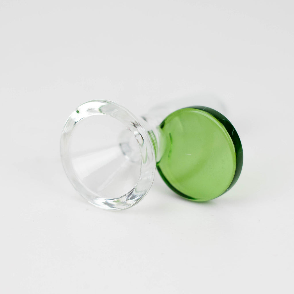 Glass bowl with  color round handle for 14 mm Pack of 3