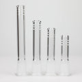 Glass Slitted Glass Diffuser Downstem 4 size (2.5"-5") mixed Pack of 12