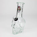 Z6" Mini Skull base soft glass water bong  [BS11]