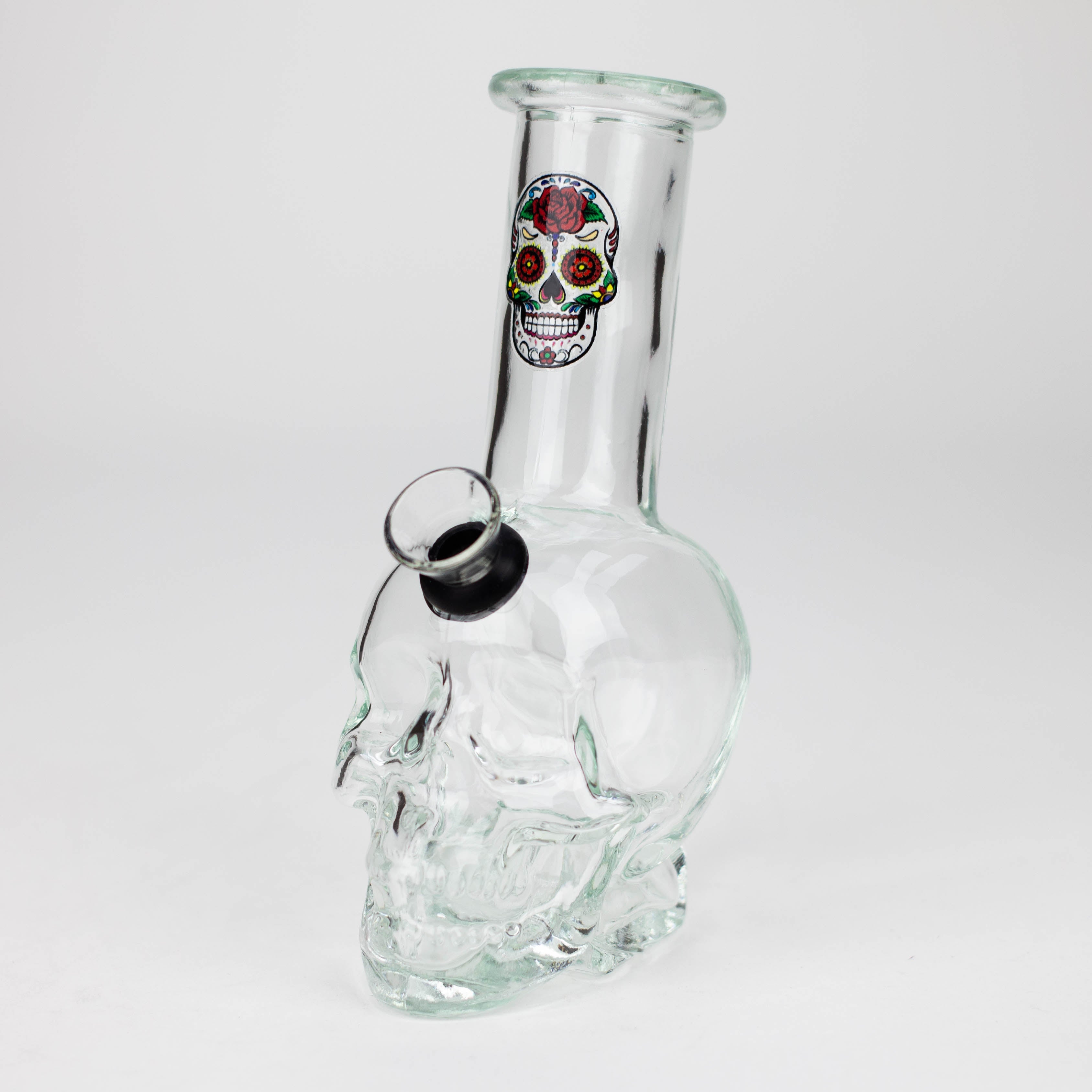 Z6" Mini Skull base soft glass water bong  [BS11]