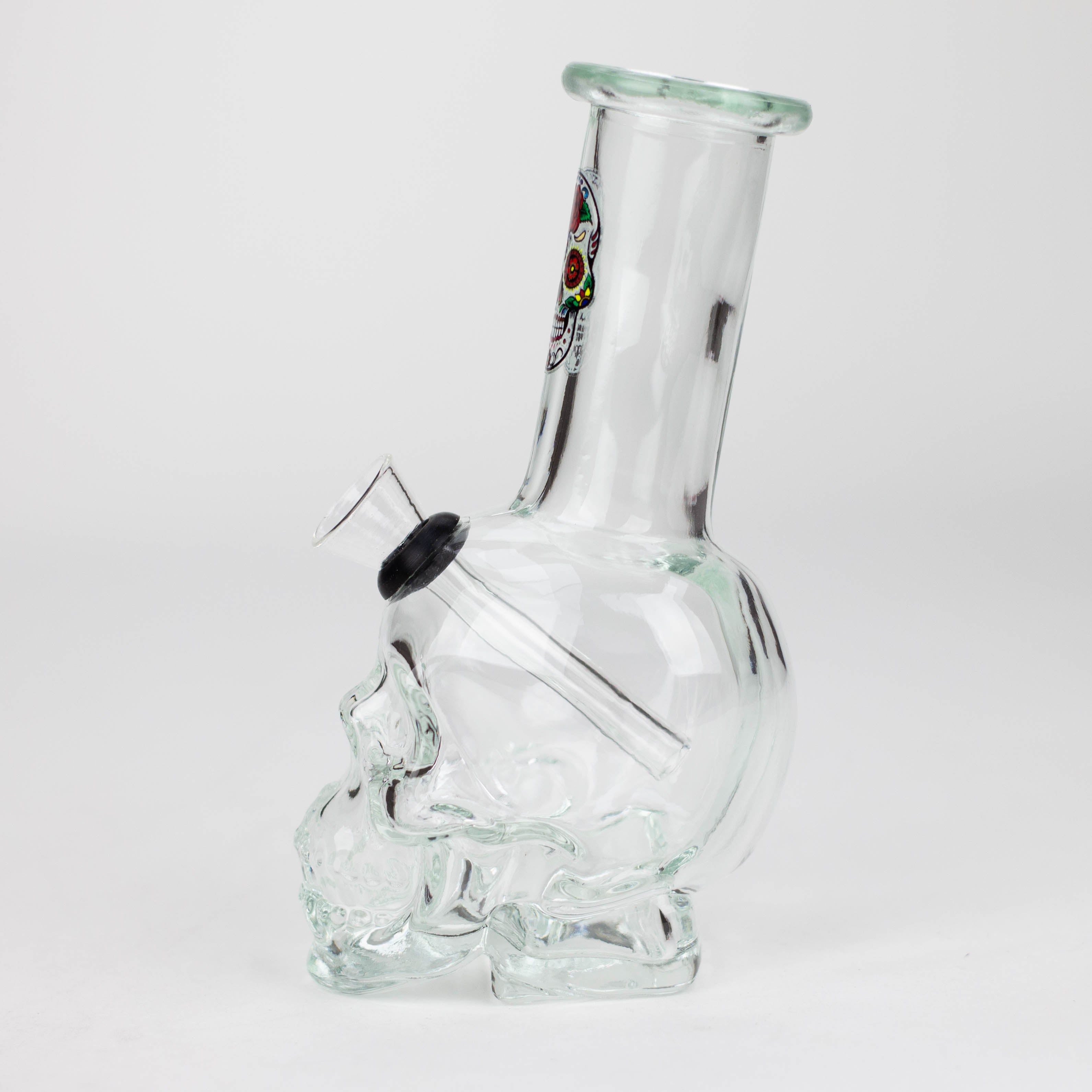Z6" Mini Skull base soft glass water bong  [BS11]