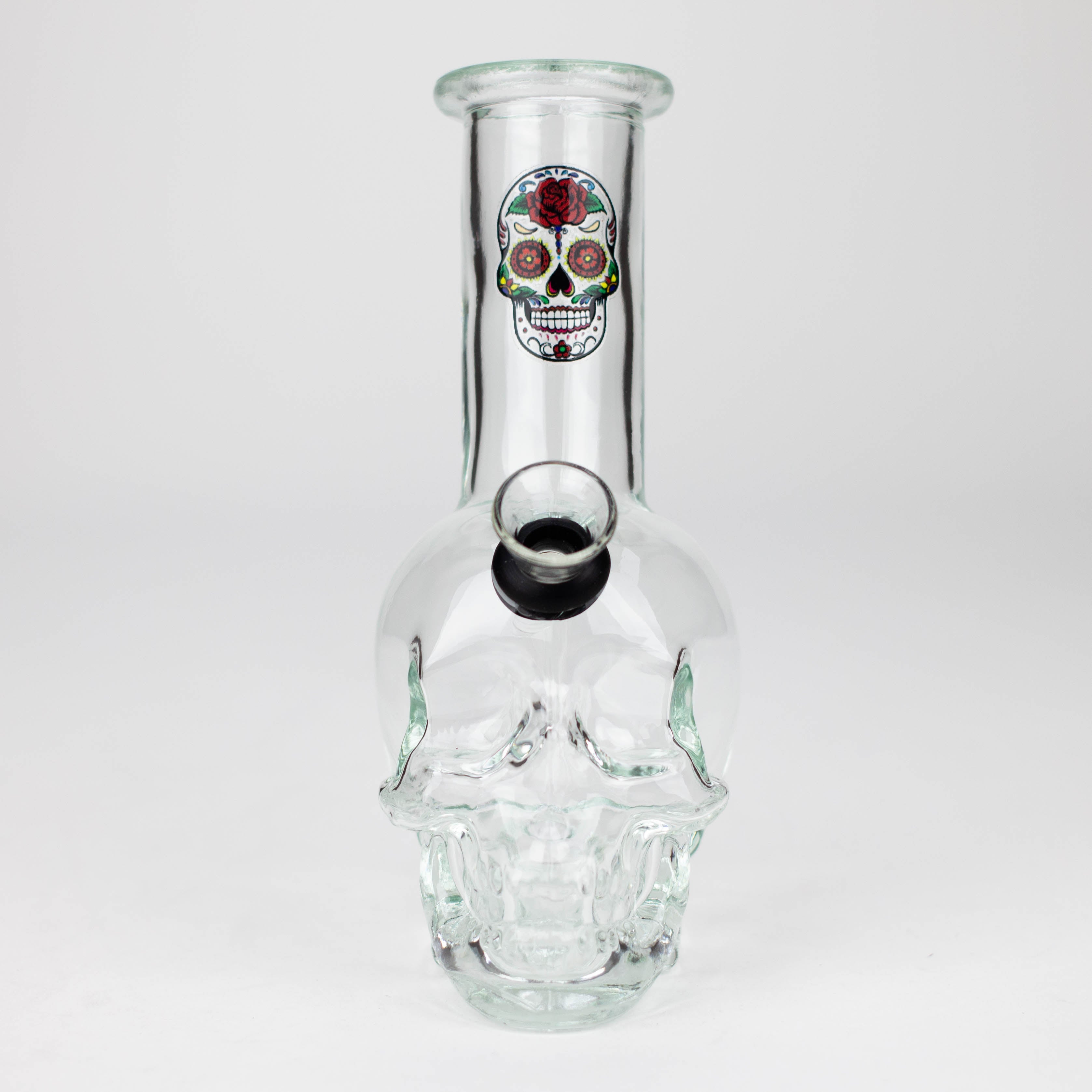 Z6" Mini Skull base soft glass water bong  [BS11]