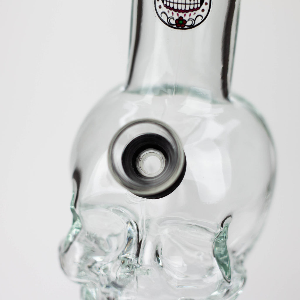 Z6" Mini Skull base soft glass water bong  [BS11]
