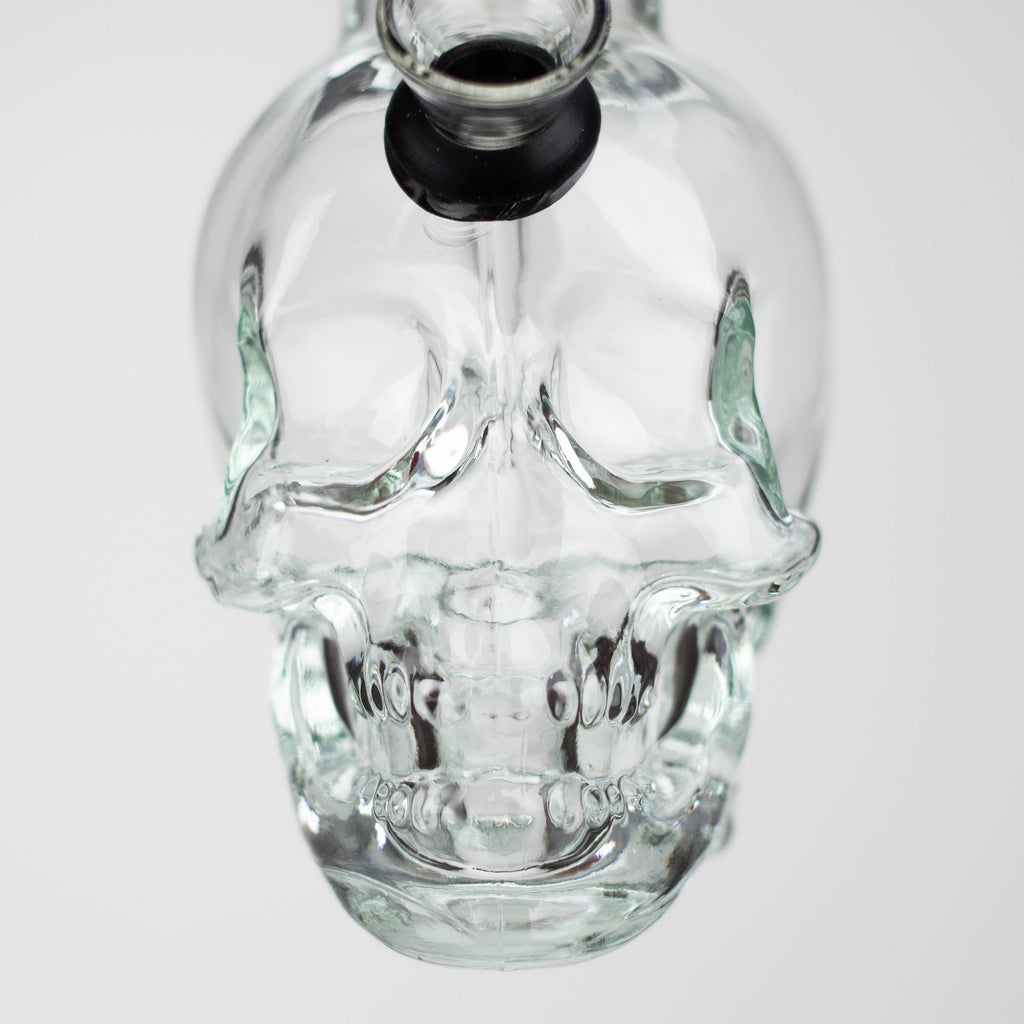 Z6" Mini Skull base soft glass water bong  [BS11]