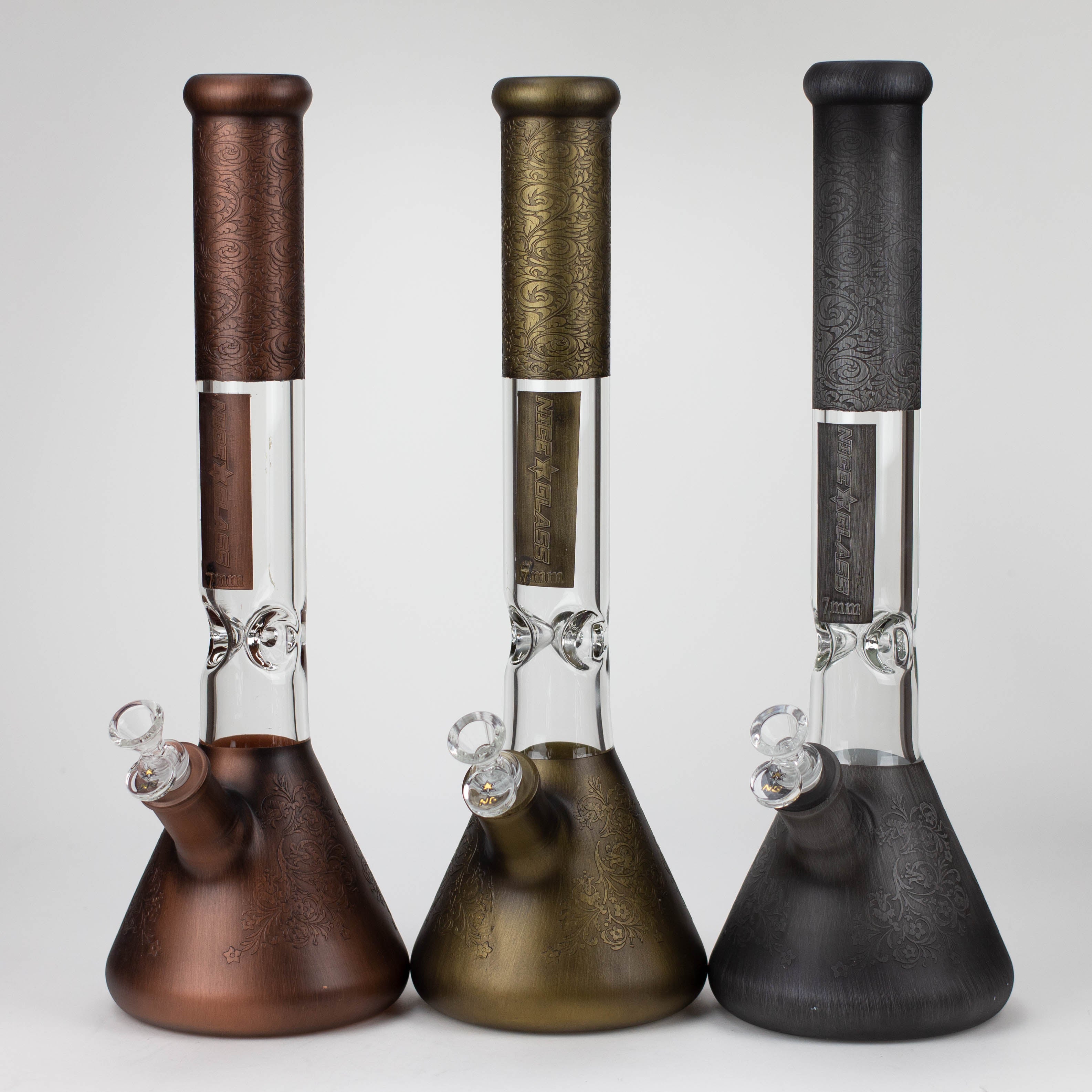 NG | 18 inch 7mm Sandblasted Metallic Beaker [L732]