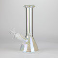 8" Electroplated Beaker Glass bong