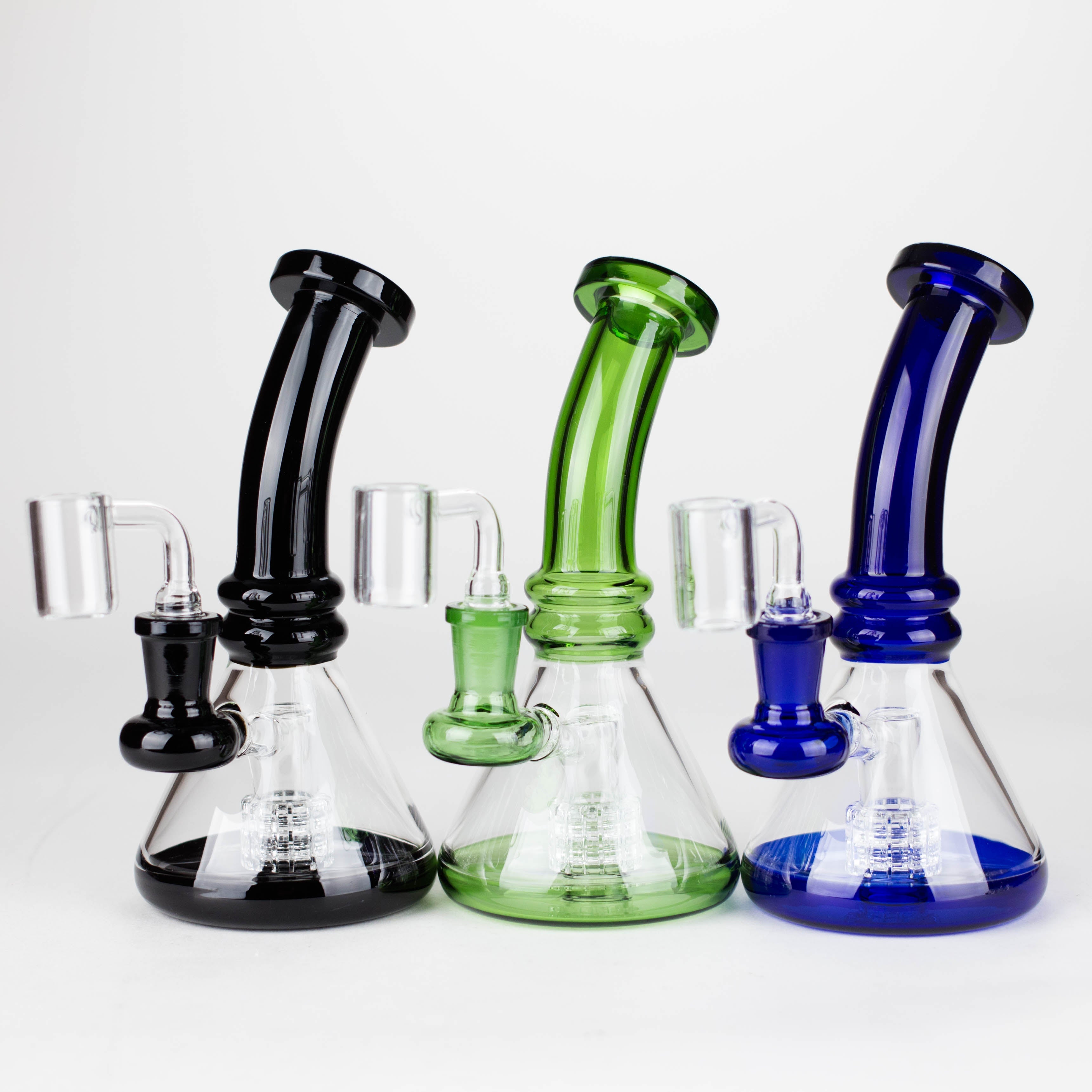 Z7"  2-in-1 Color accented Rig with perc (Banger and Bowl Included)