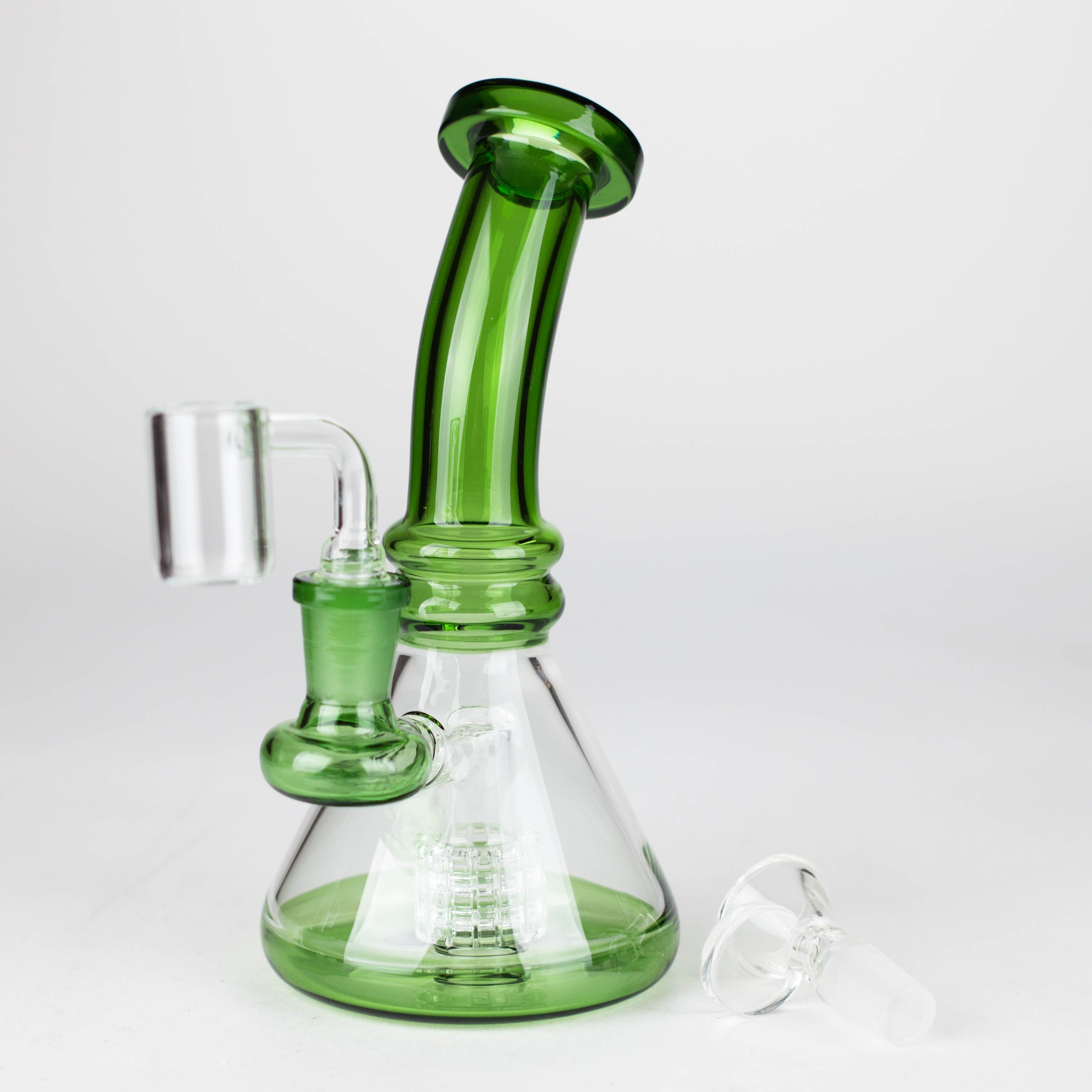 Z7"  2-in-1 Color accented Rig with perc (Banger and Bowl Included)