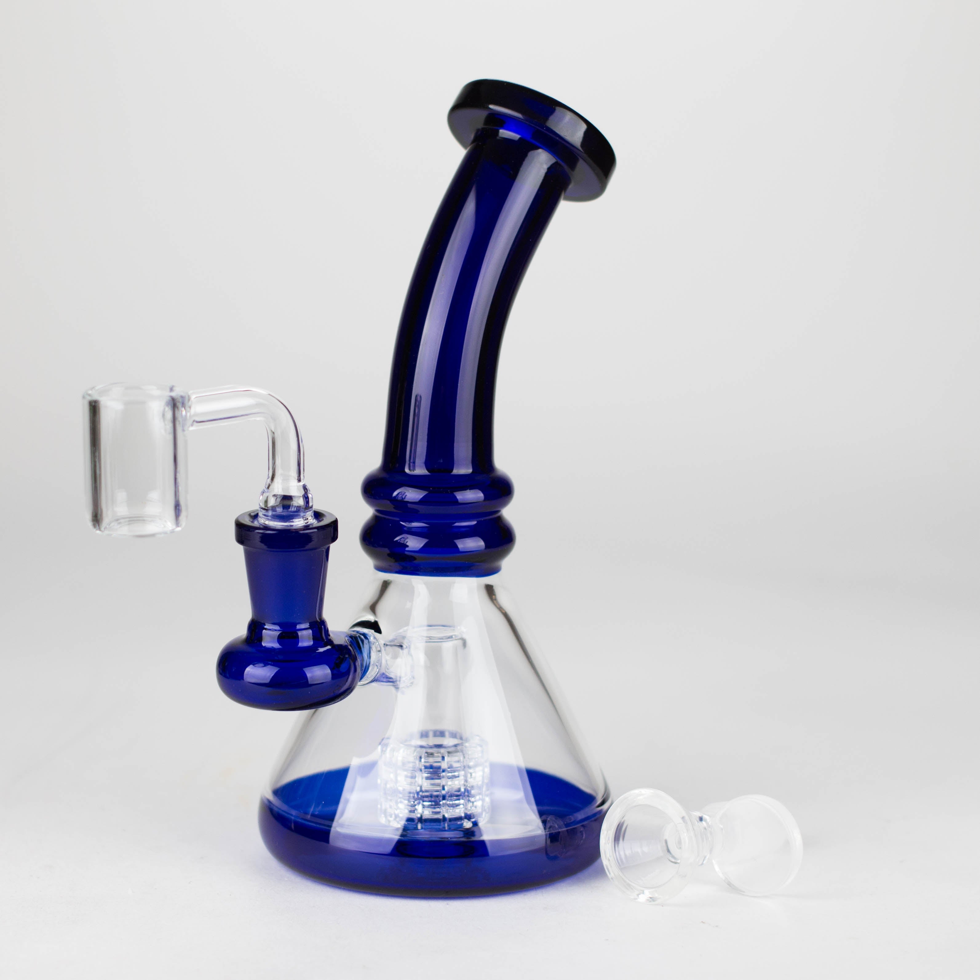 Z7"  2-in-1 Color accented Rig with perc (Banger and Bowl Included)