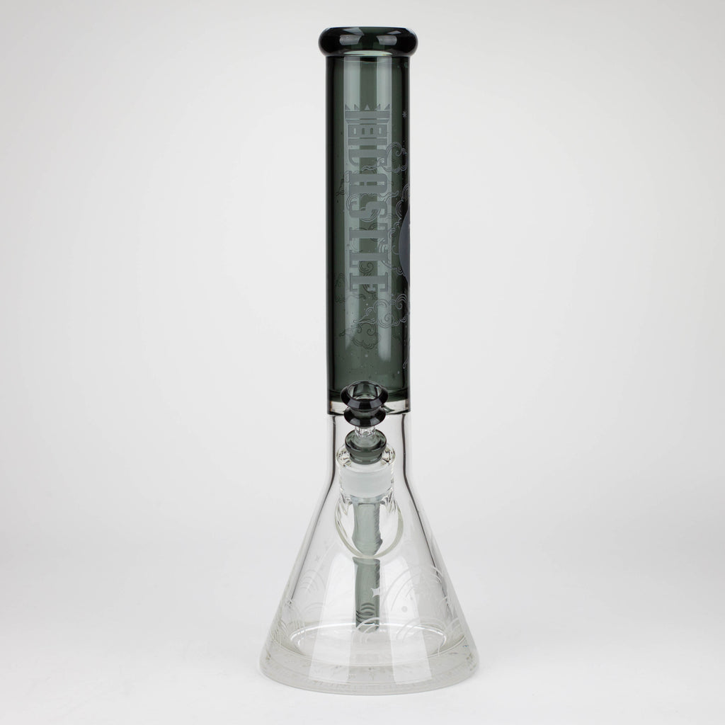 Castle Glassworks | 16" Wolf Etched Beaker