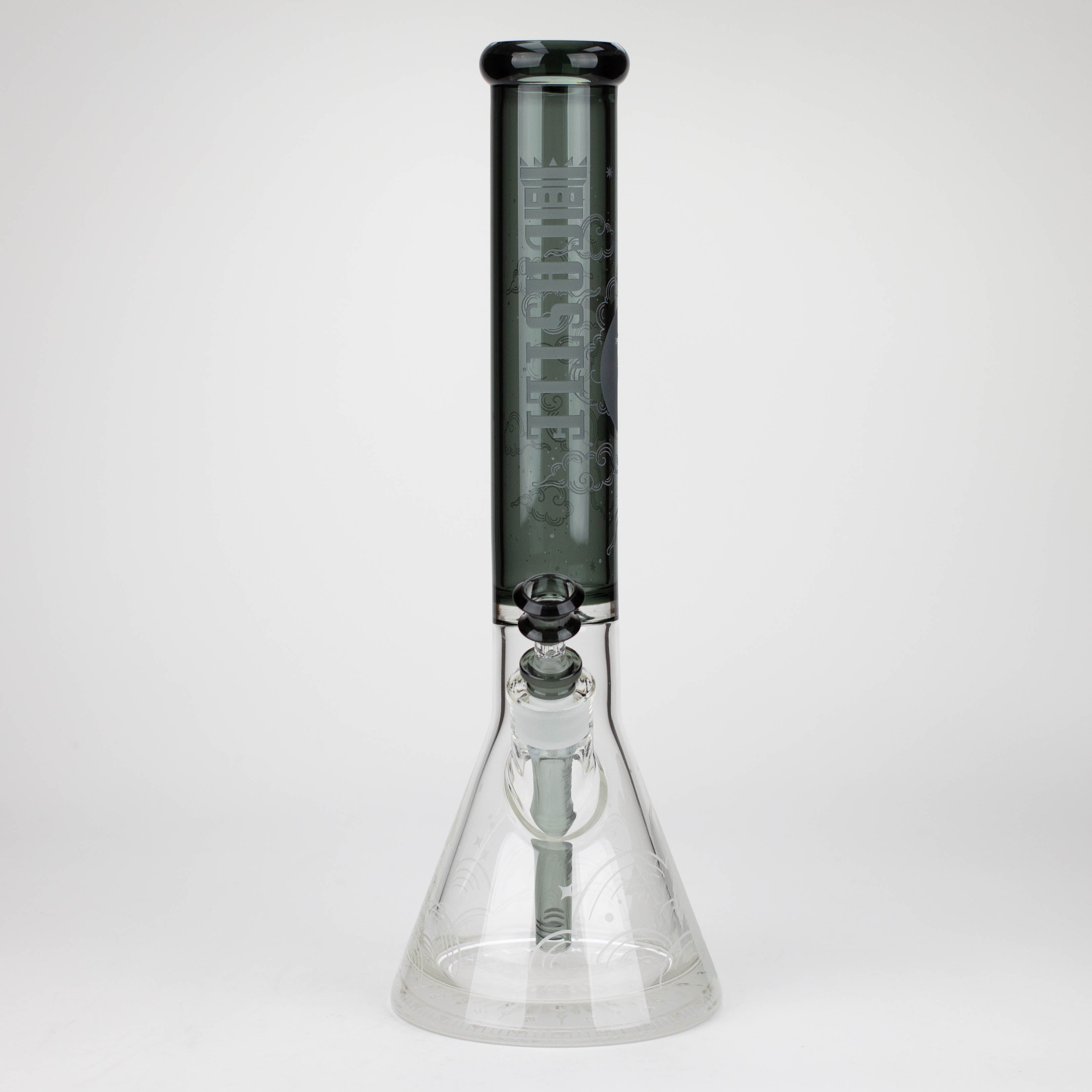 Castle Glassworks | 16" Wolf Etched Beaker