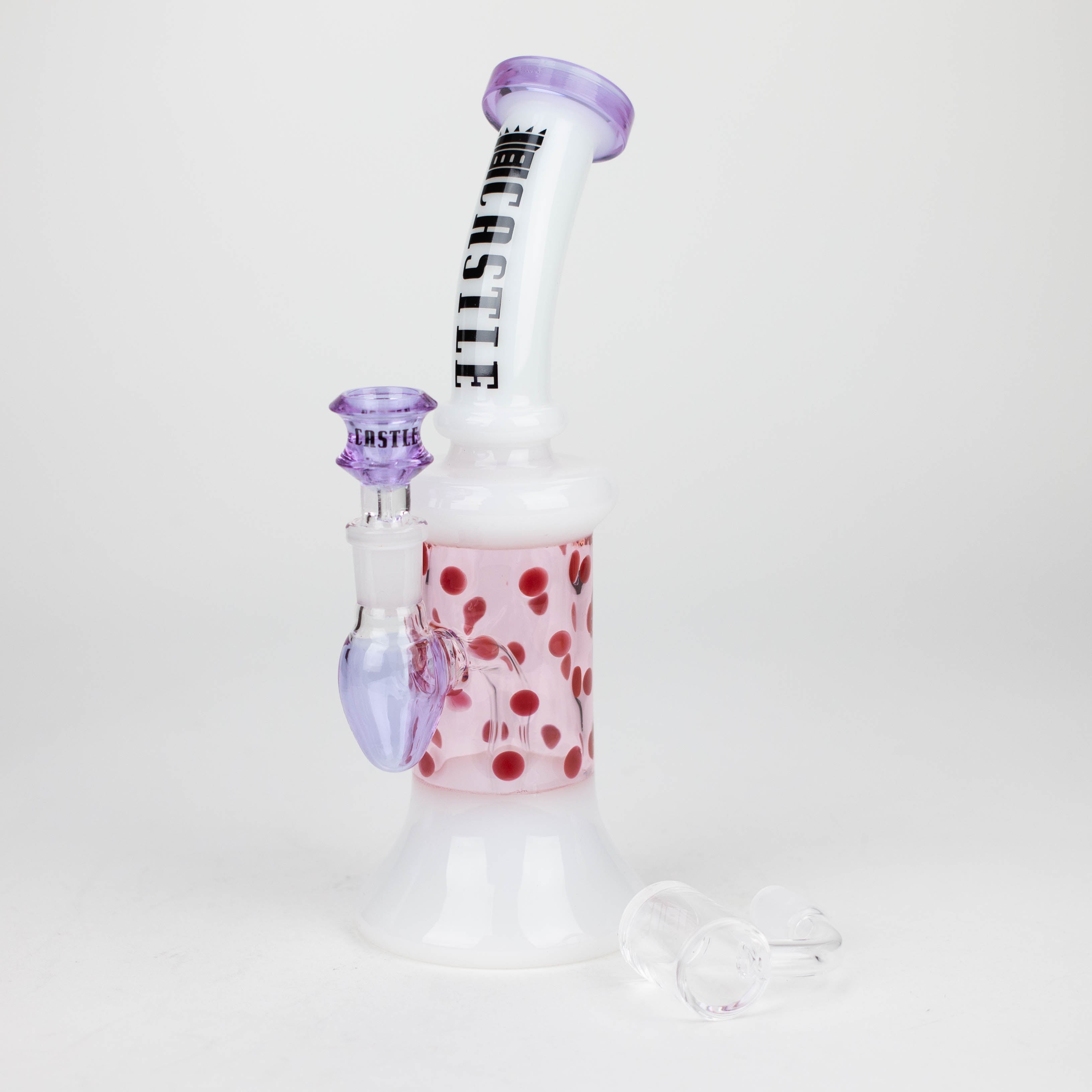 Castle Glassworks | 9" 2-in-1  Color Spots Rig