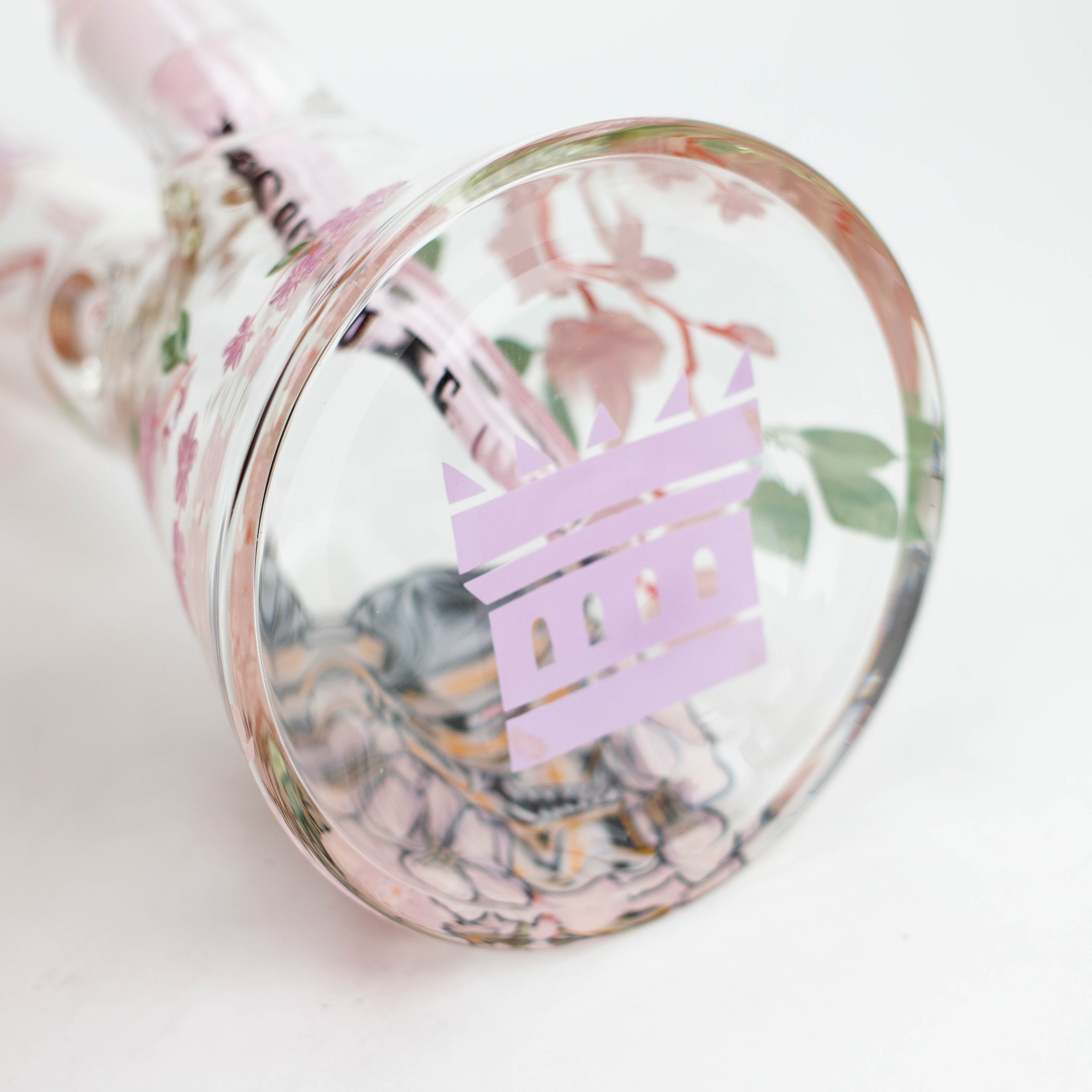 Castle Glassworks | 16" Cherry Blossom Beaker