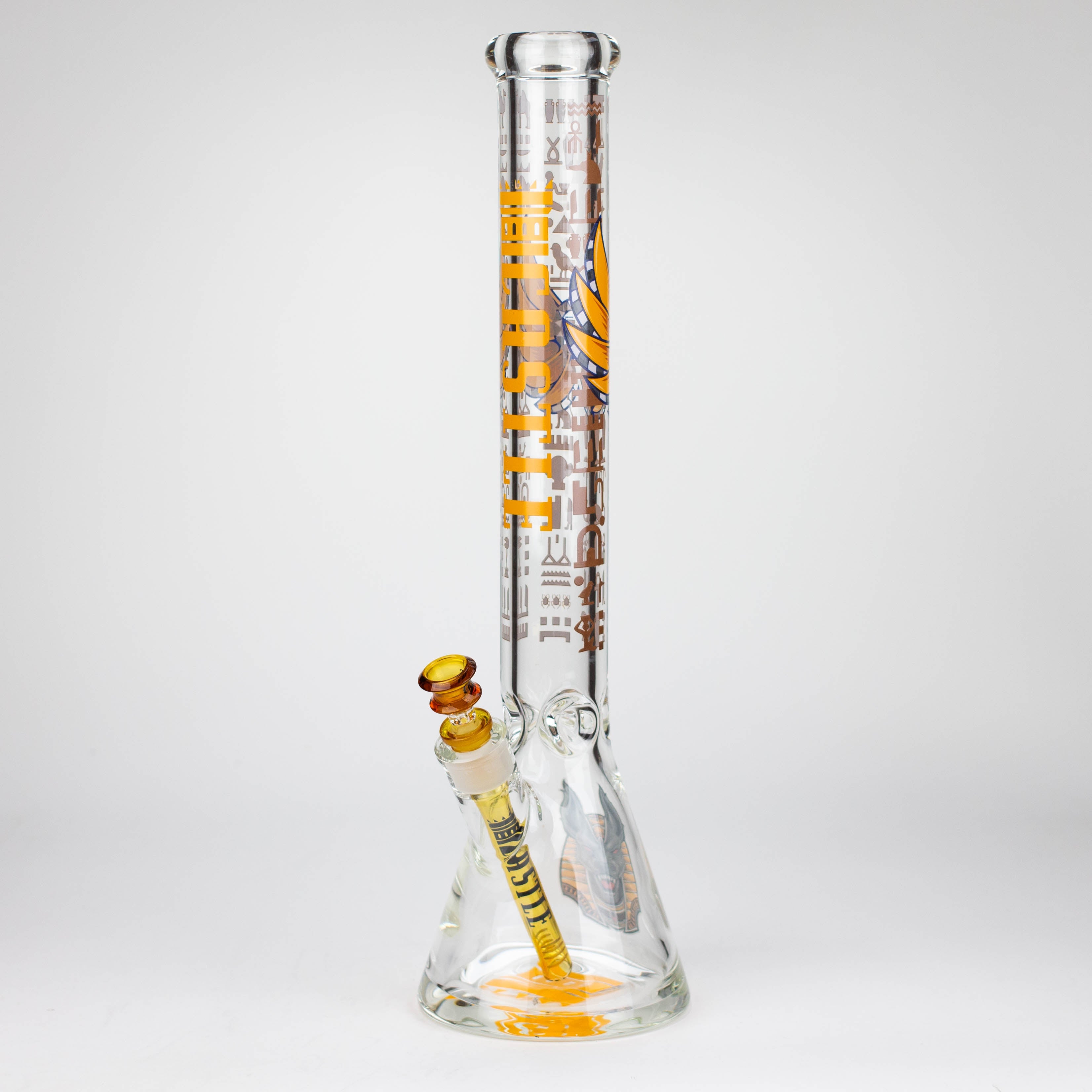 Castle Glassworks | 18" Anubis Beaker Bong