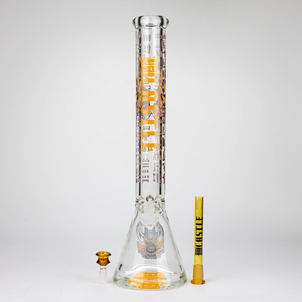 Castle Glassworks | 18" Anubis Beaker Bong