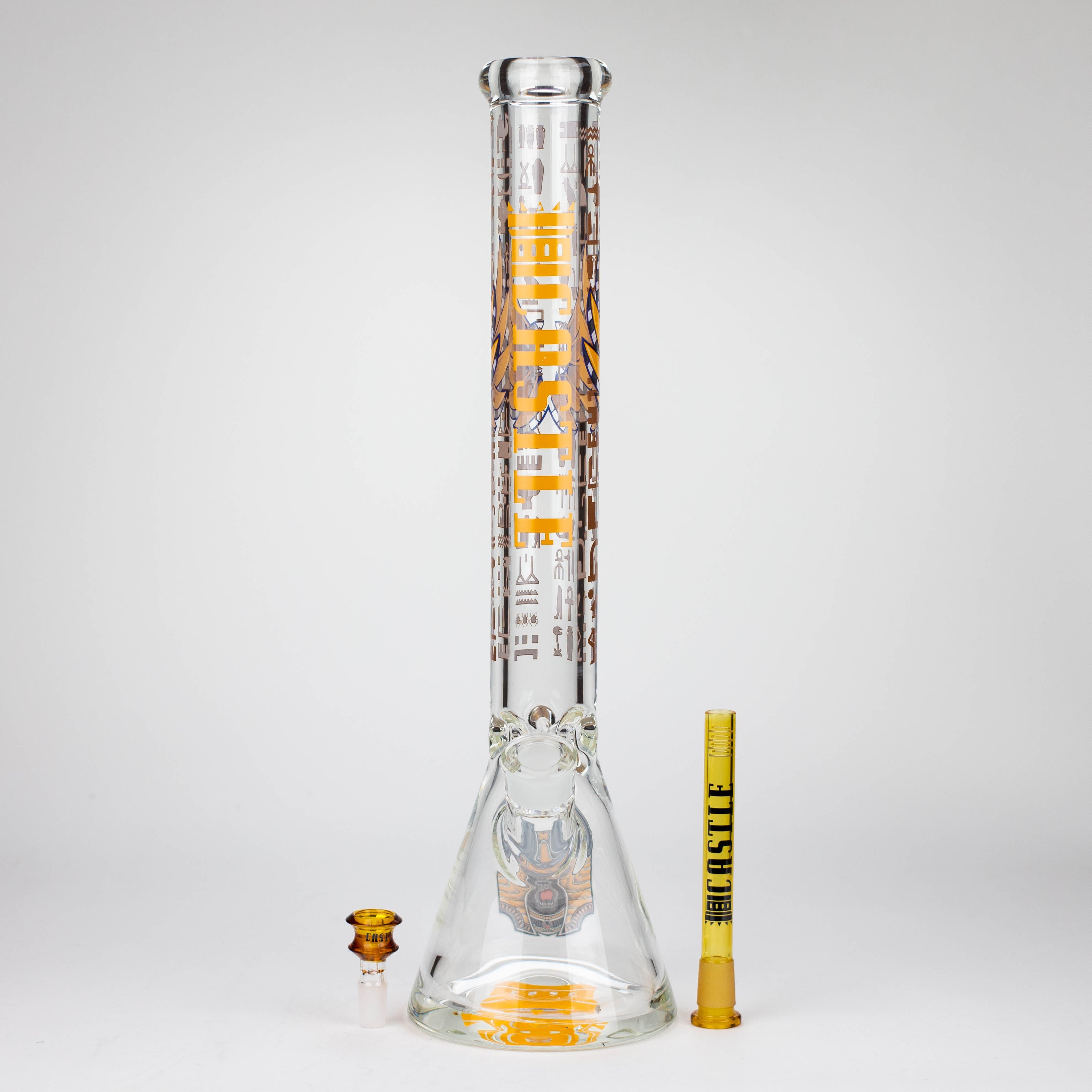 Castle Glassworks | 18" Anubis Beaker Bong