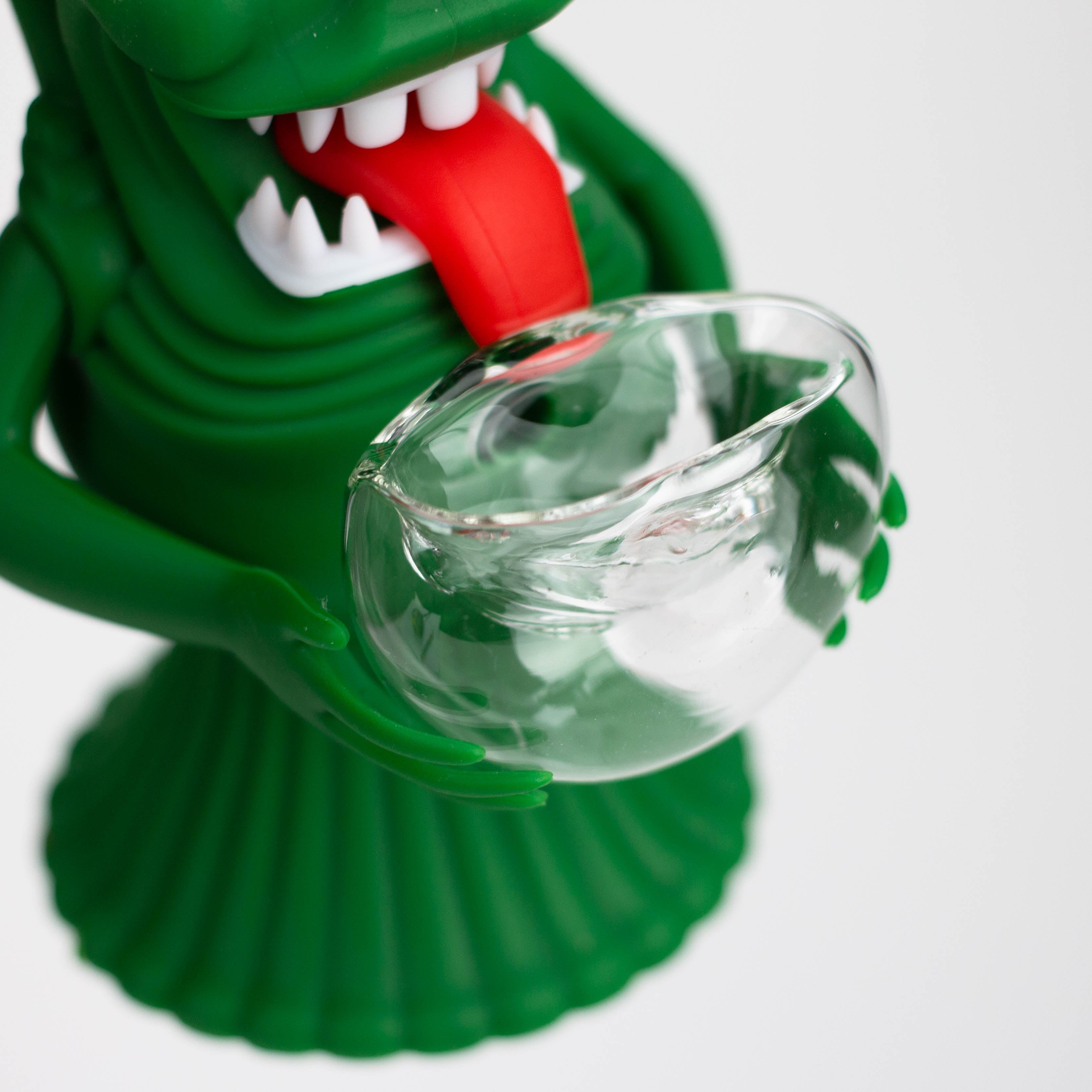 6" Green faced monster smoke water pipe [H258]