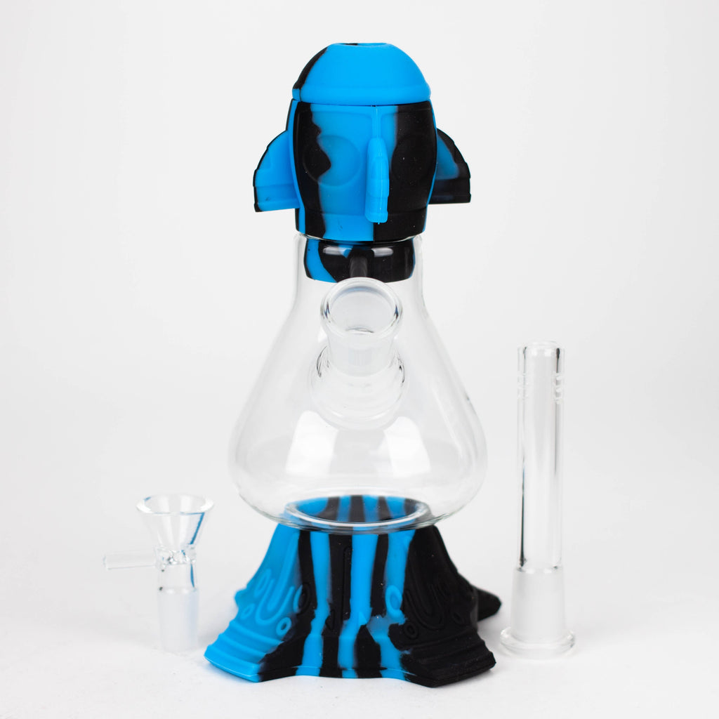 9" Rocket beaker water pipe-Assorted [H220]