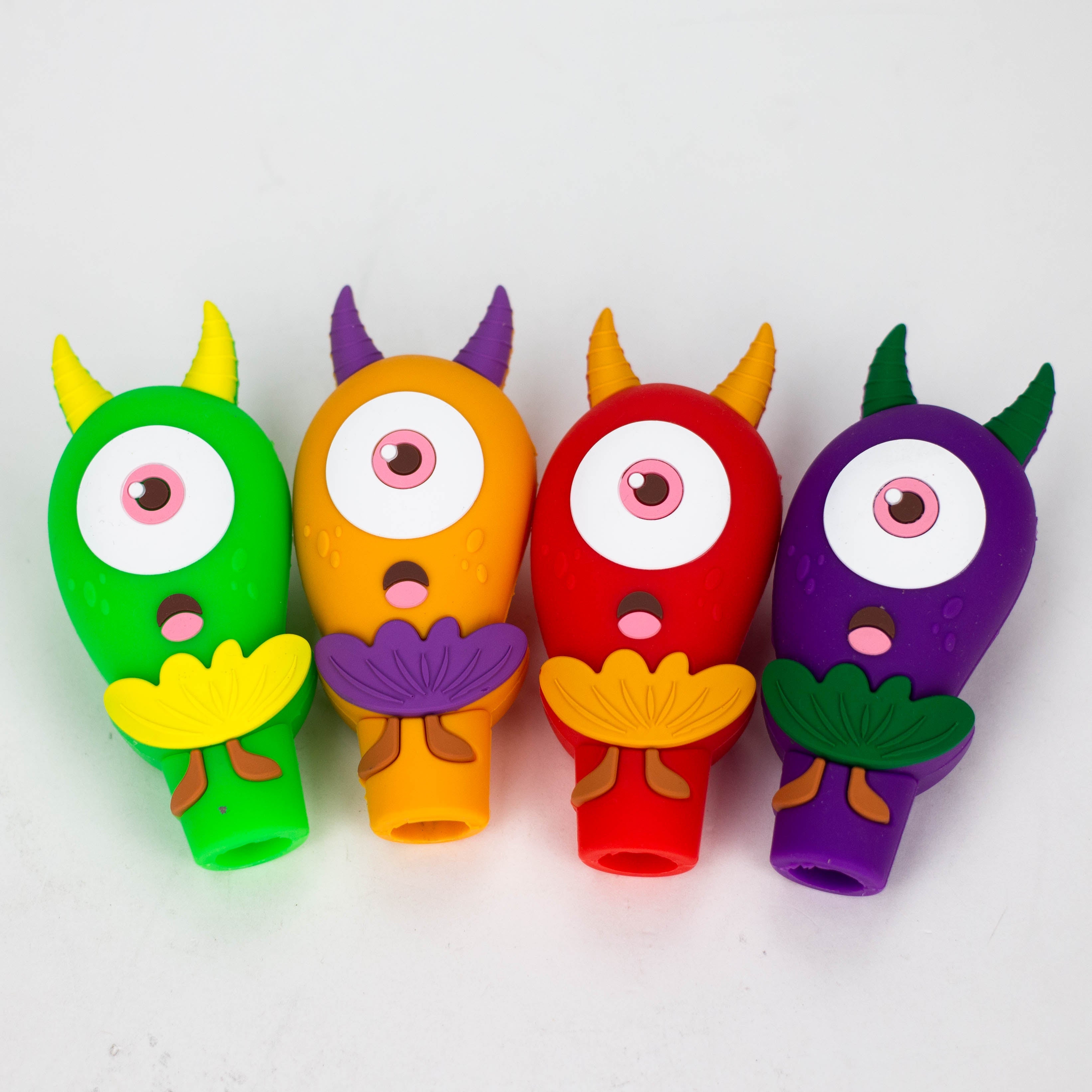 3.5" One-Eyed Eggplant Smoking Hand Pipe-Assorted [H326]
