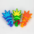 3" 710  marijuana leaf hand pipe-Assorted [H303]