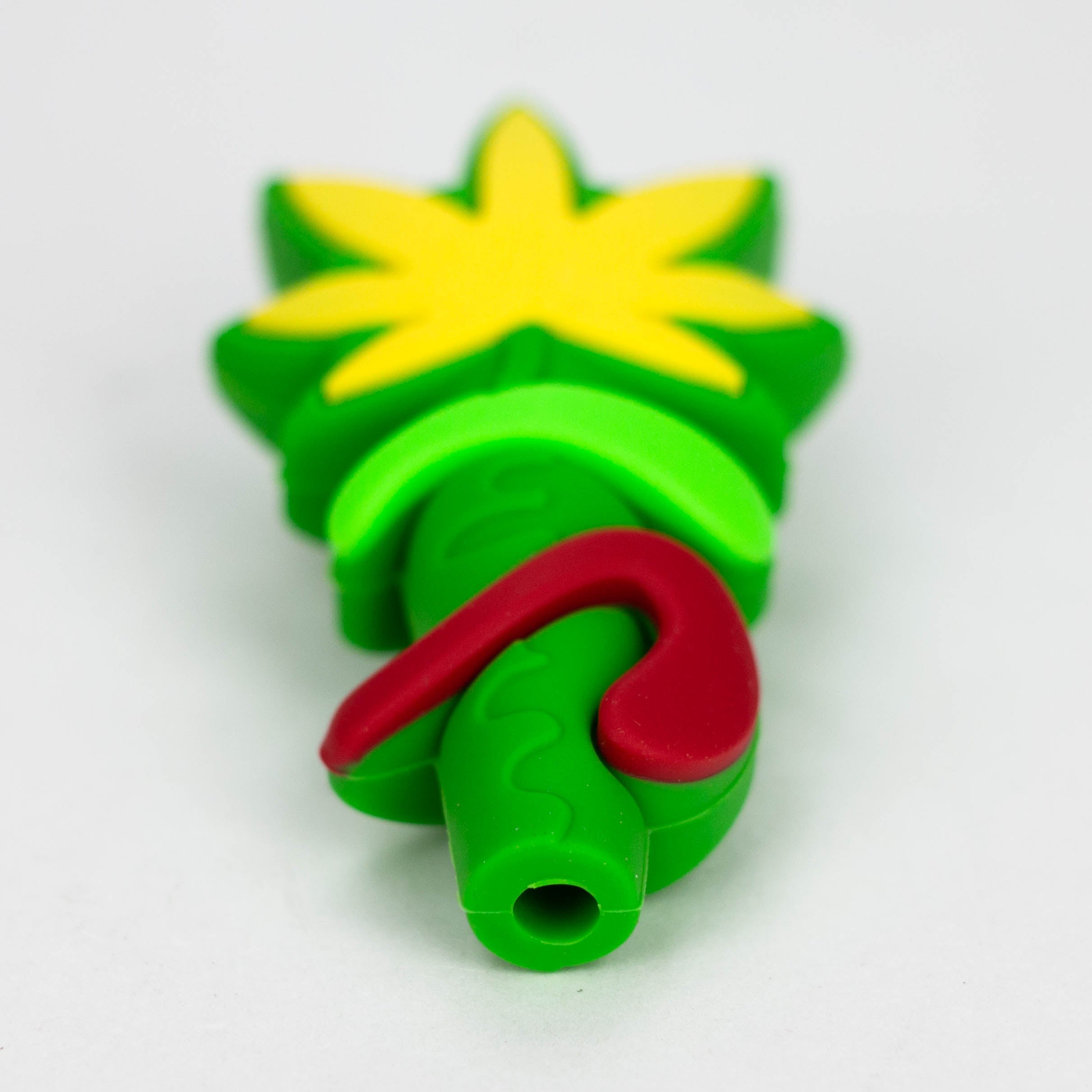 3" 710  marijuana leaf hand pipe-Assorted [H303]