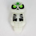 3.5" Skull Silicone hand Pipe with glow [H288G]