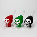 4" Skull Cap hand pipe-Assorted [H283]