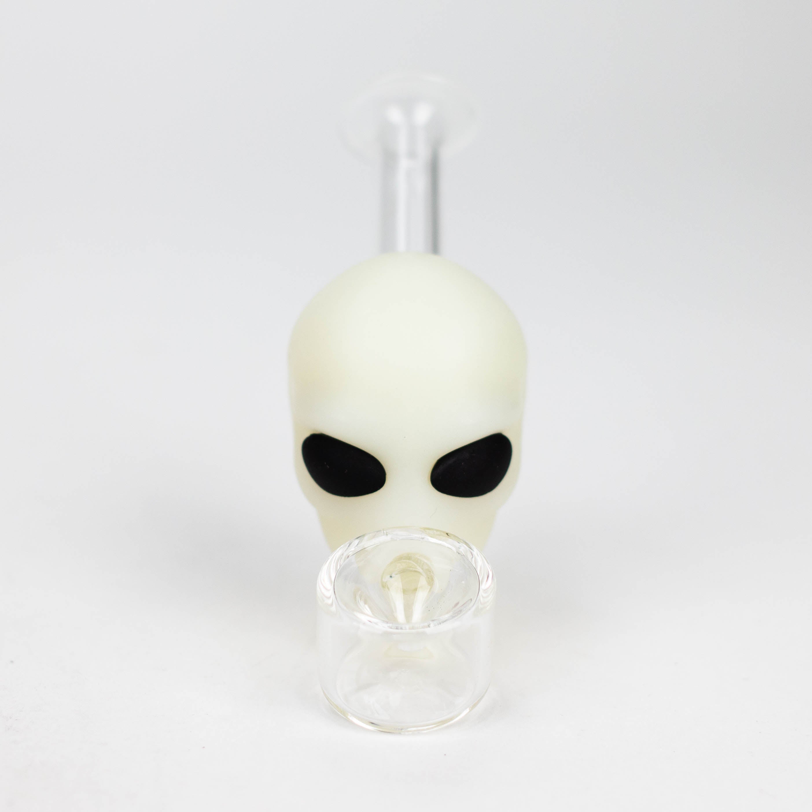 4" Alien hand pipe glow in the dark [YS-096]
