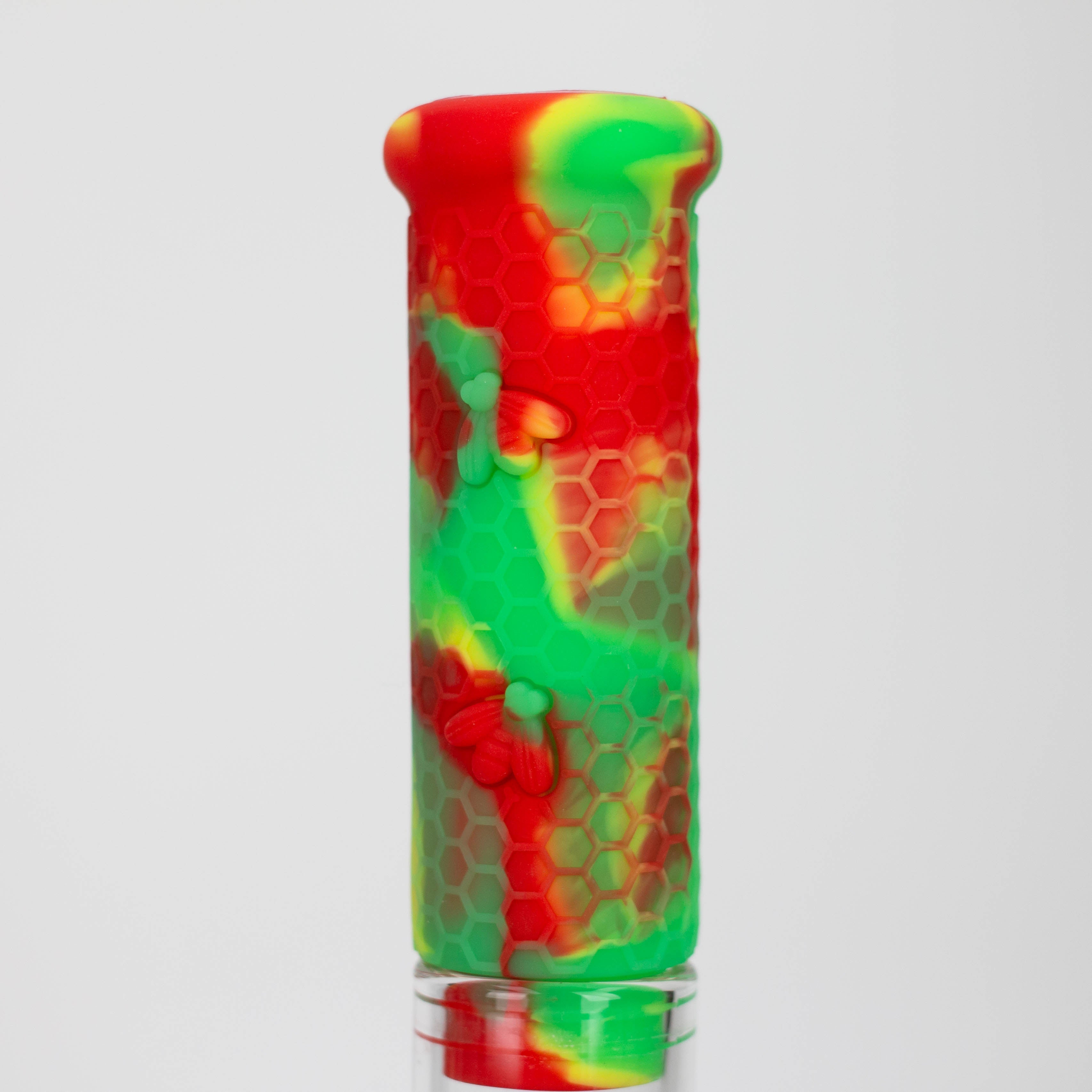 11" Silicone with glass percolator bong - Assorted[SP1060]