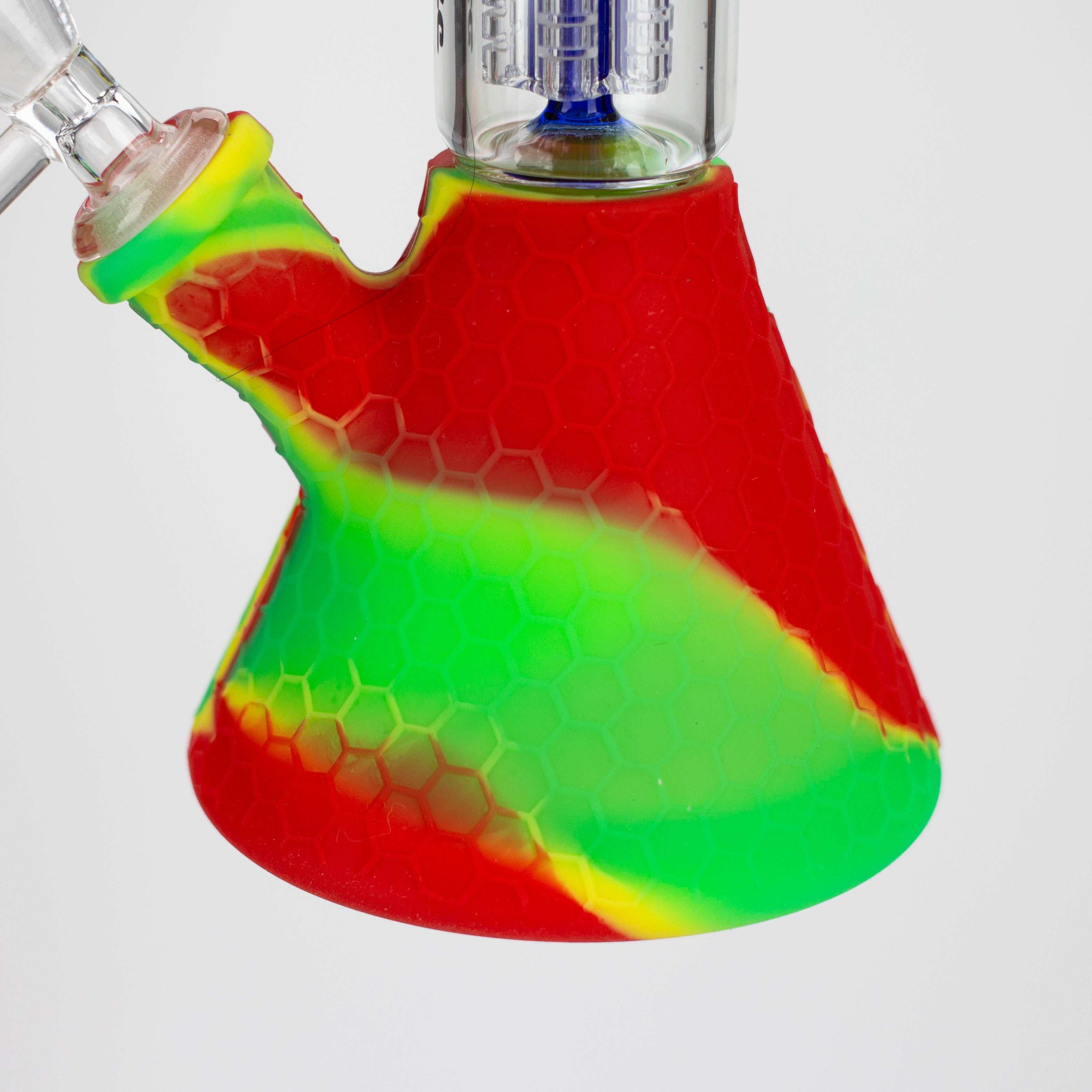 11" Silicone with glass percolator bong - Assorted[SP1060]