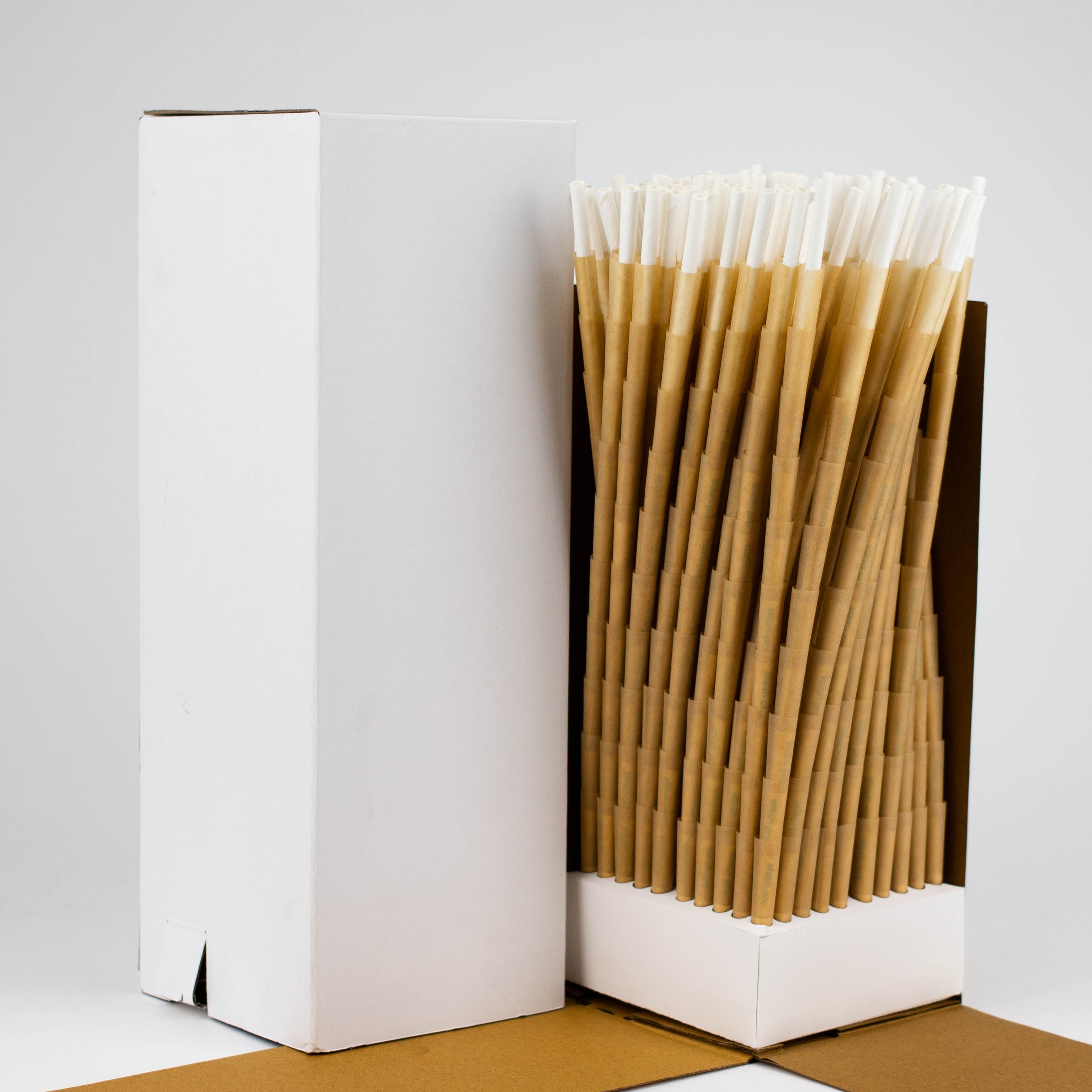 Stash-Pro | Unbleached (Brown) 84 mm Pre-Rolled cones Tower 1000