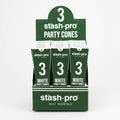 Stash-Pro | Bleached (White)  Party Pack 3 Cones box of 24