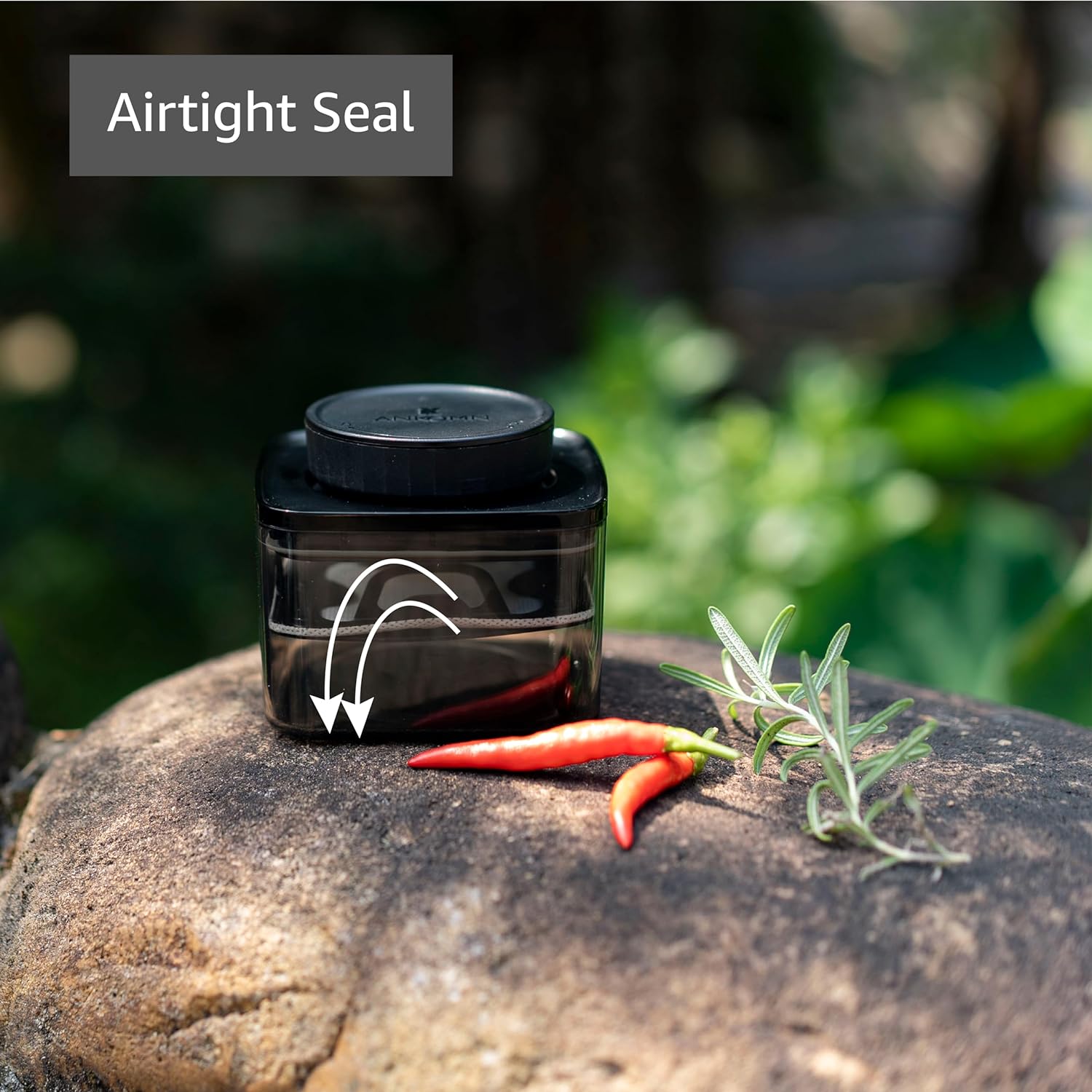 ANKOMN | Smell-Proof Airtight storage jar for up to 1 oz herbs