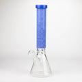 COBRA | 14" sandblasted geometric graphic 7 mm glass bong [YY01]