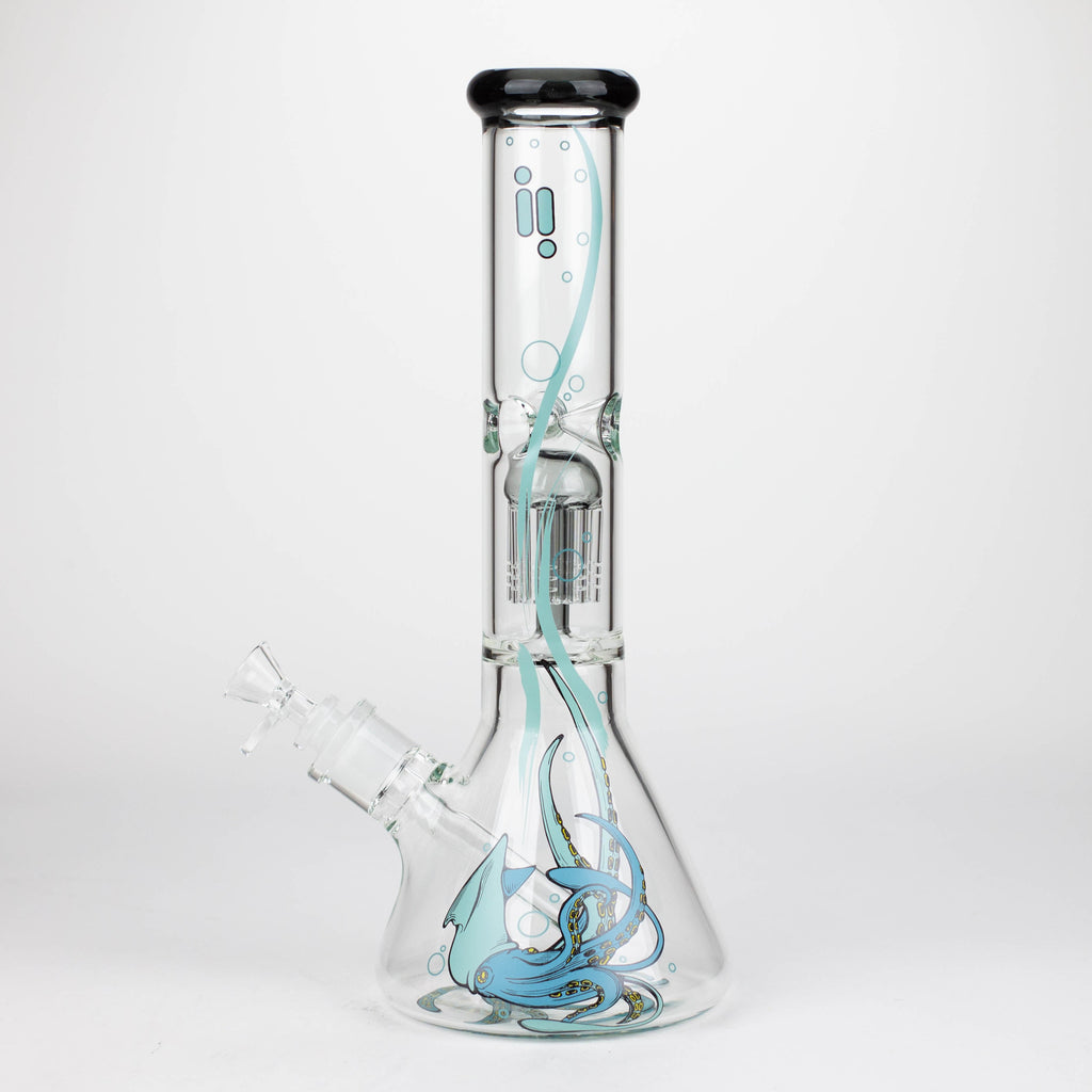 Infyniti | Untamed 14" 7 mm classic beaker water bong - Octopus [GP2014]
