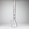 GENIE | 24" 9mm Triple Percolator Beaker Glass Bong [GB1907]