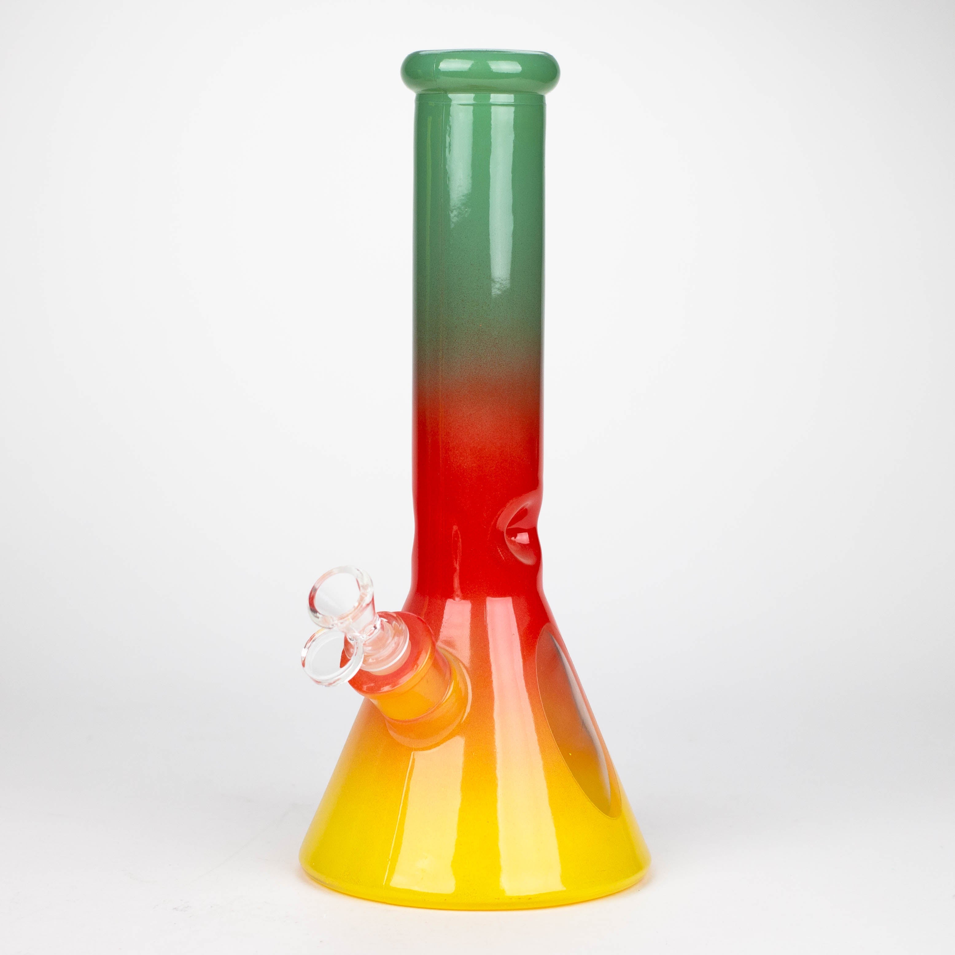 12.5" Soft glass 7mm beaker water bong [M12005]