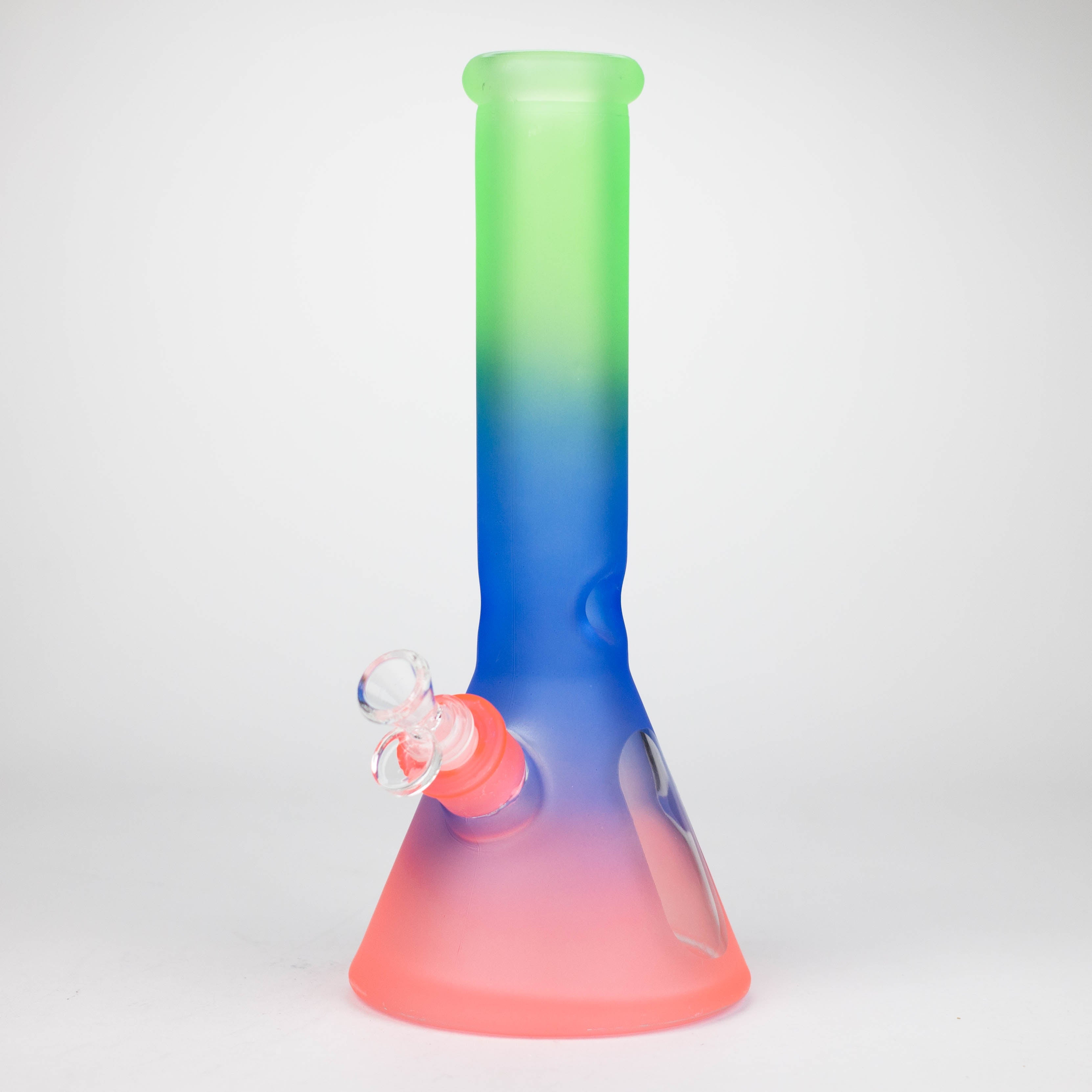 12.5" Soft glass 7mm beaker water bong [M12004]