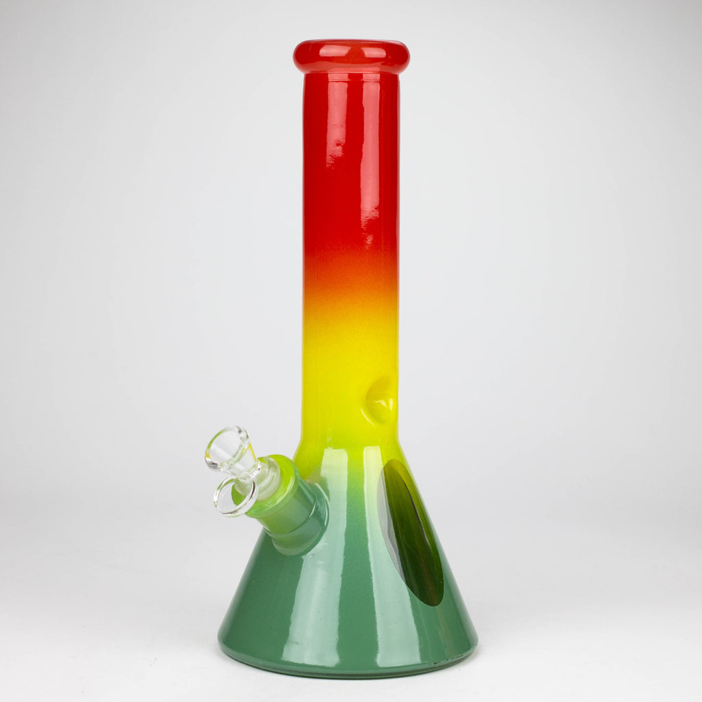 12.5" Soft glass 7mm beaker water bong [M12005]